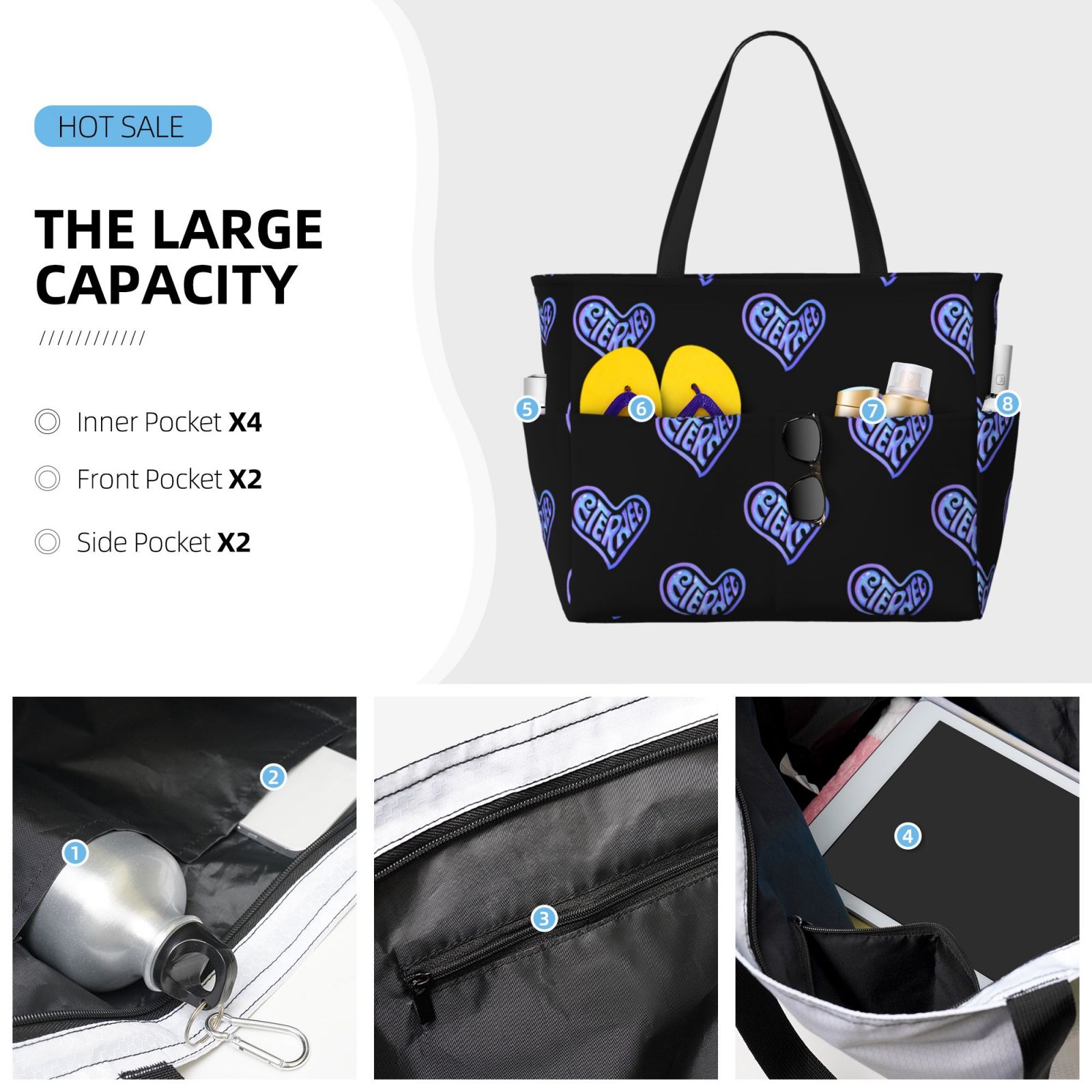 Large Capacity Beach Travel Bag