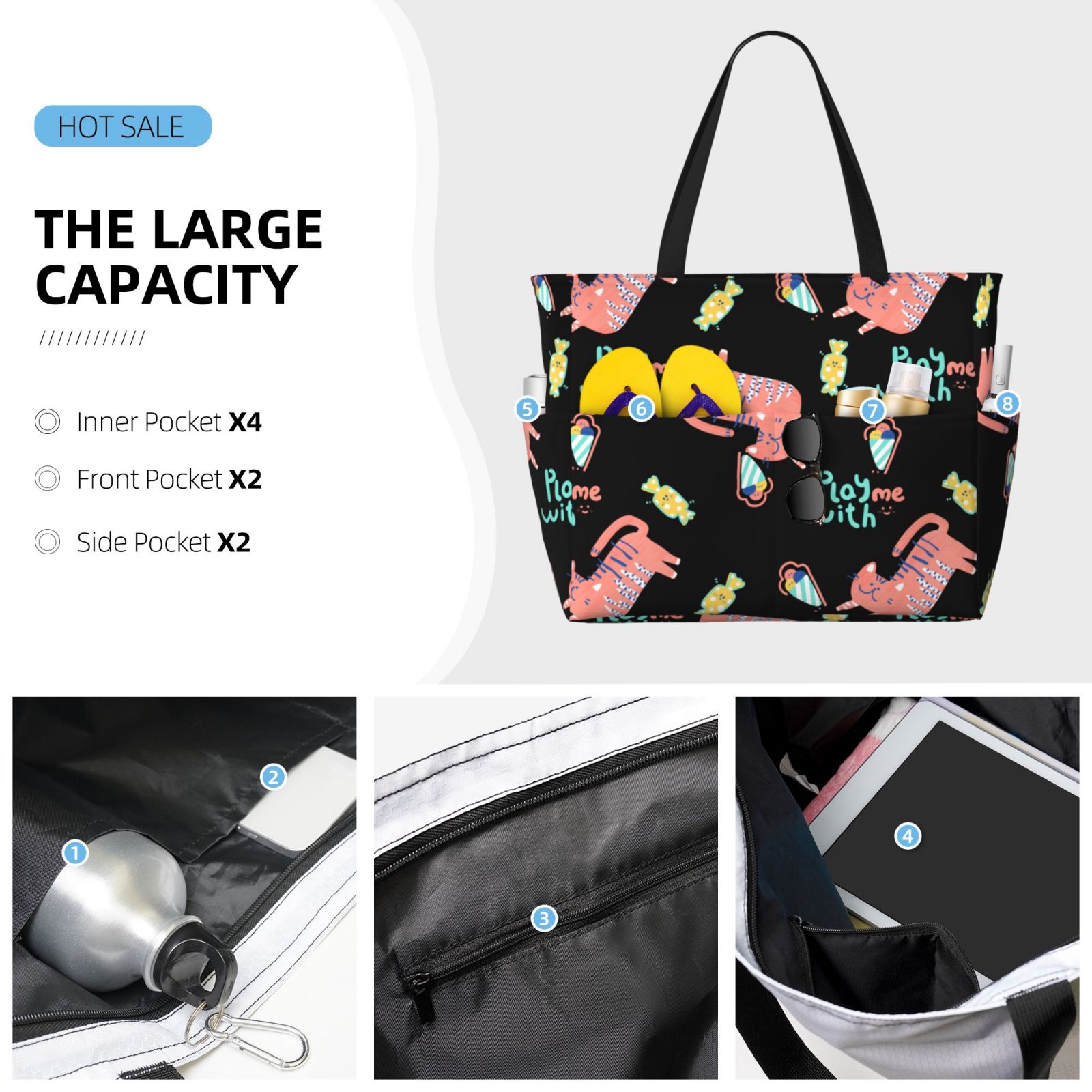 Large Capacity Beach Travel Bag