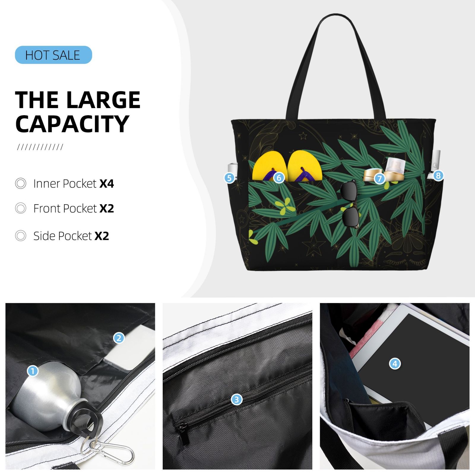 Large Capacity Beach Travel Bag