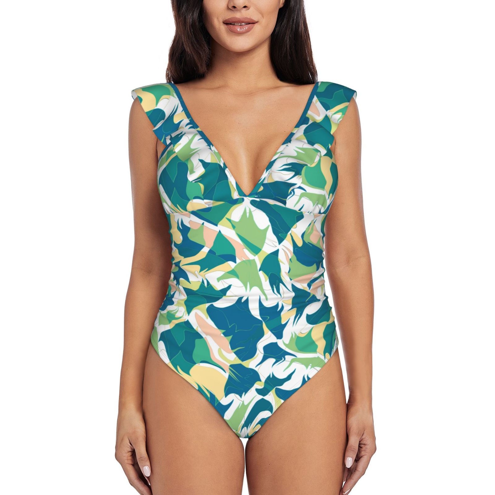 Women's Ruffle One Piece Swimsuit