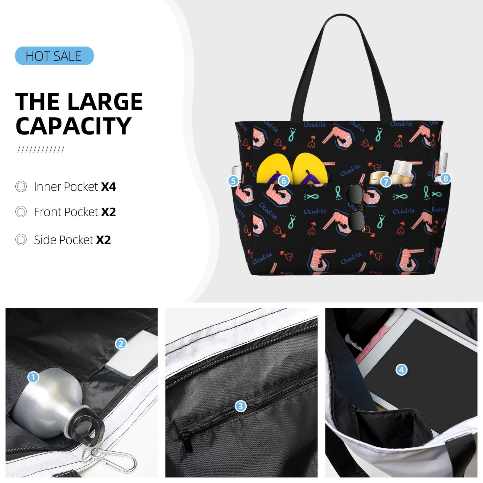 Large Capacity Beach Travel Bag