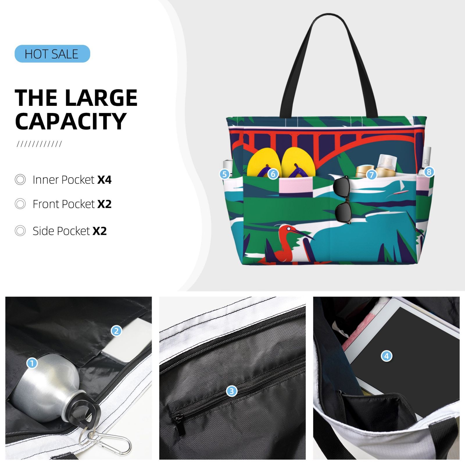 Large Capacity Beach Travel Bag