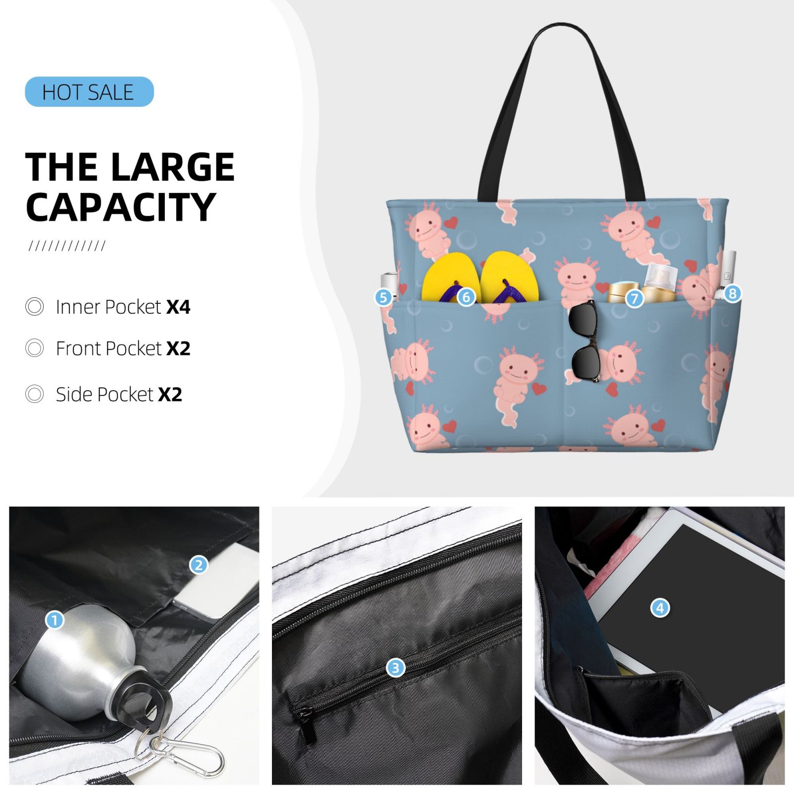 Large Capacity Beach Travel Bag