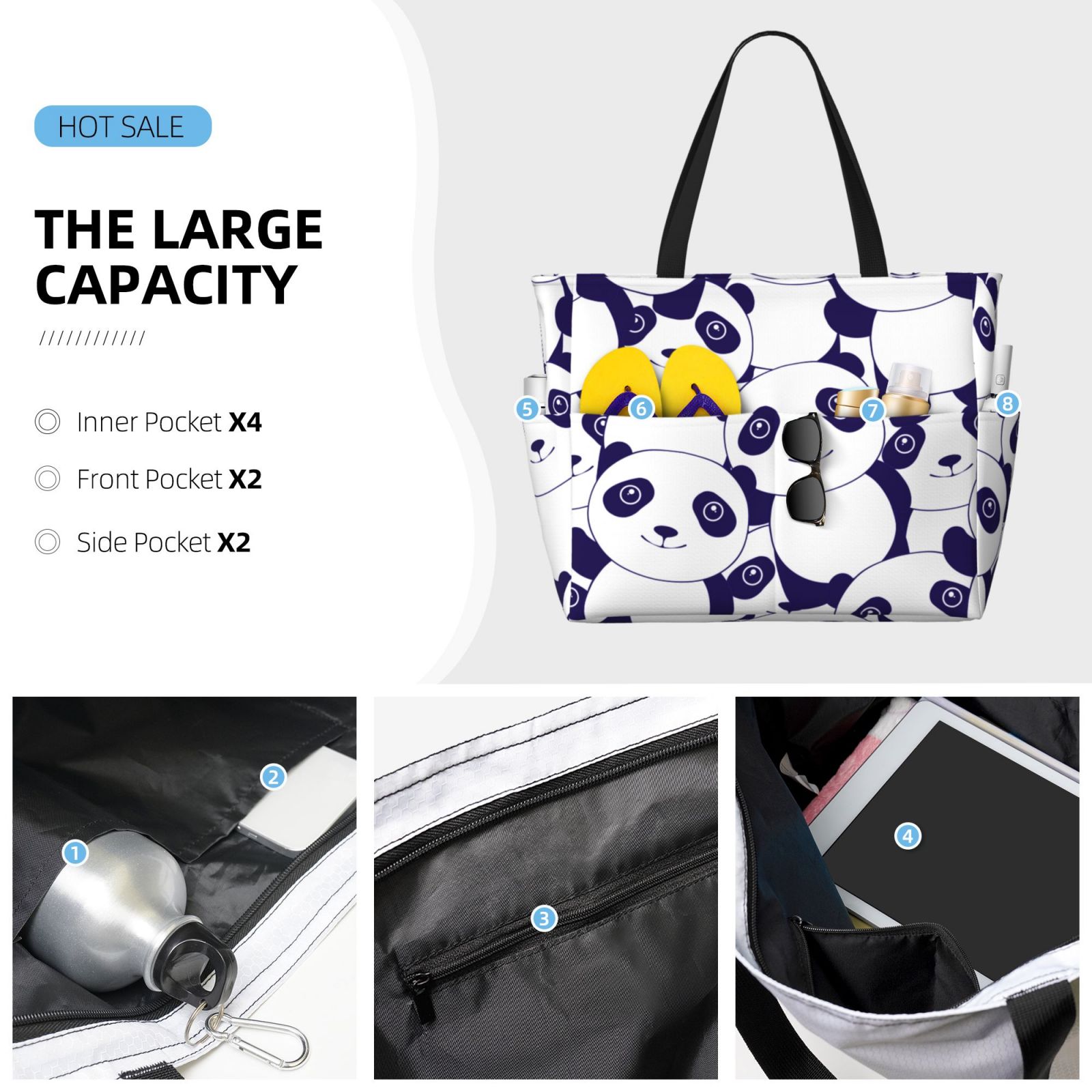 Large Capacity Beach Travel Bag