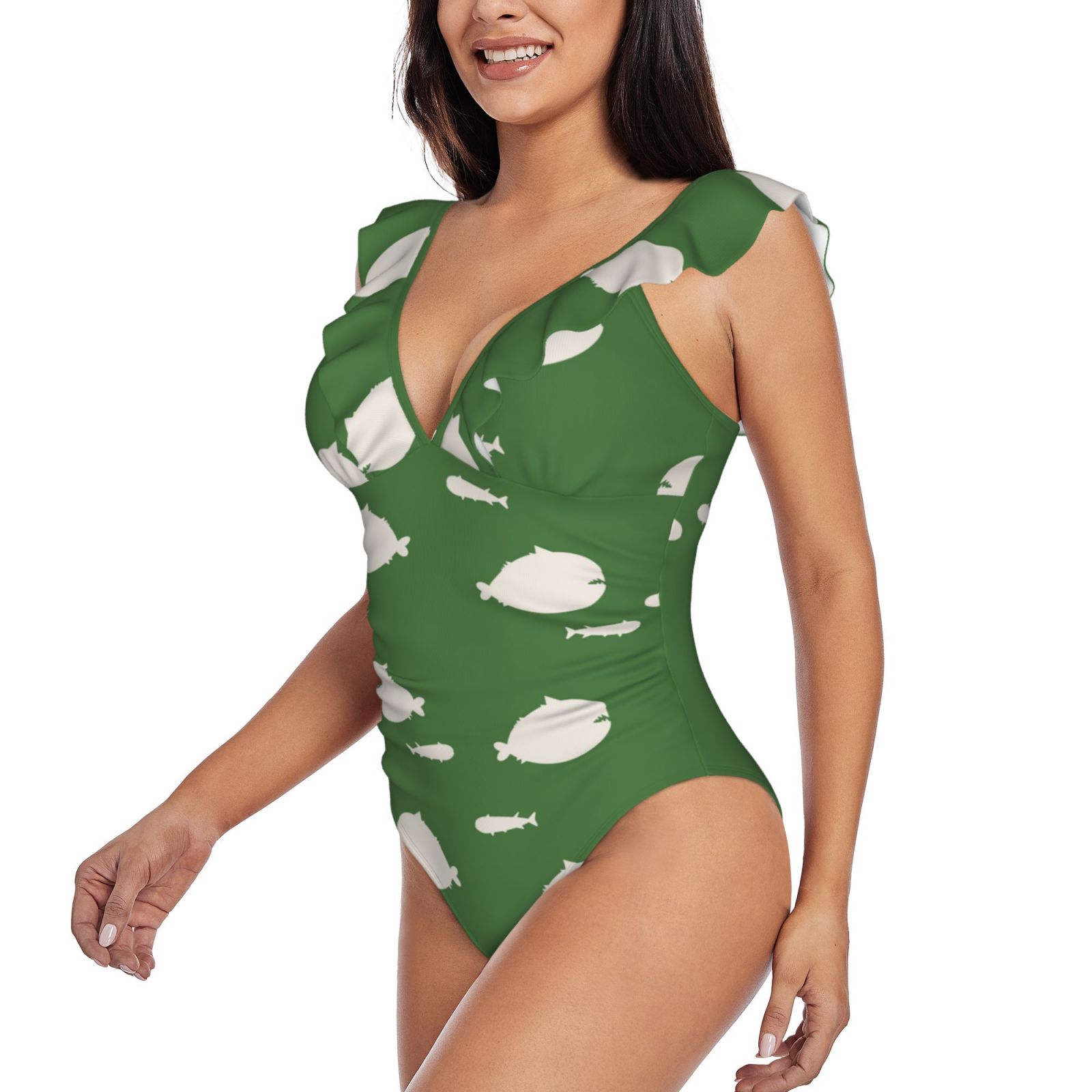 Women's Ruffle One Piece Swimsuit