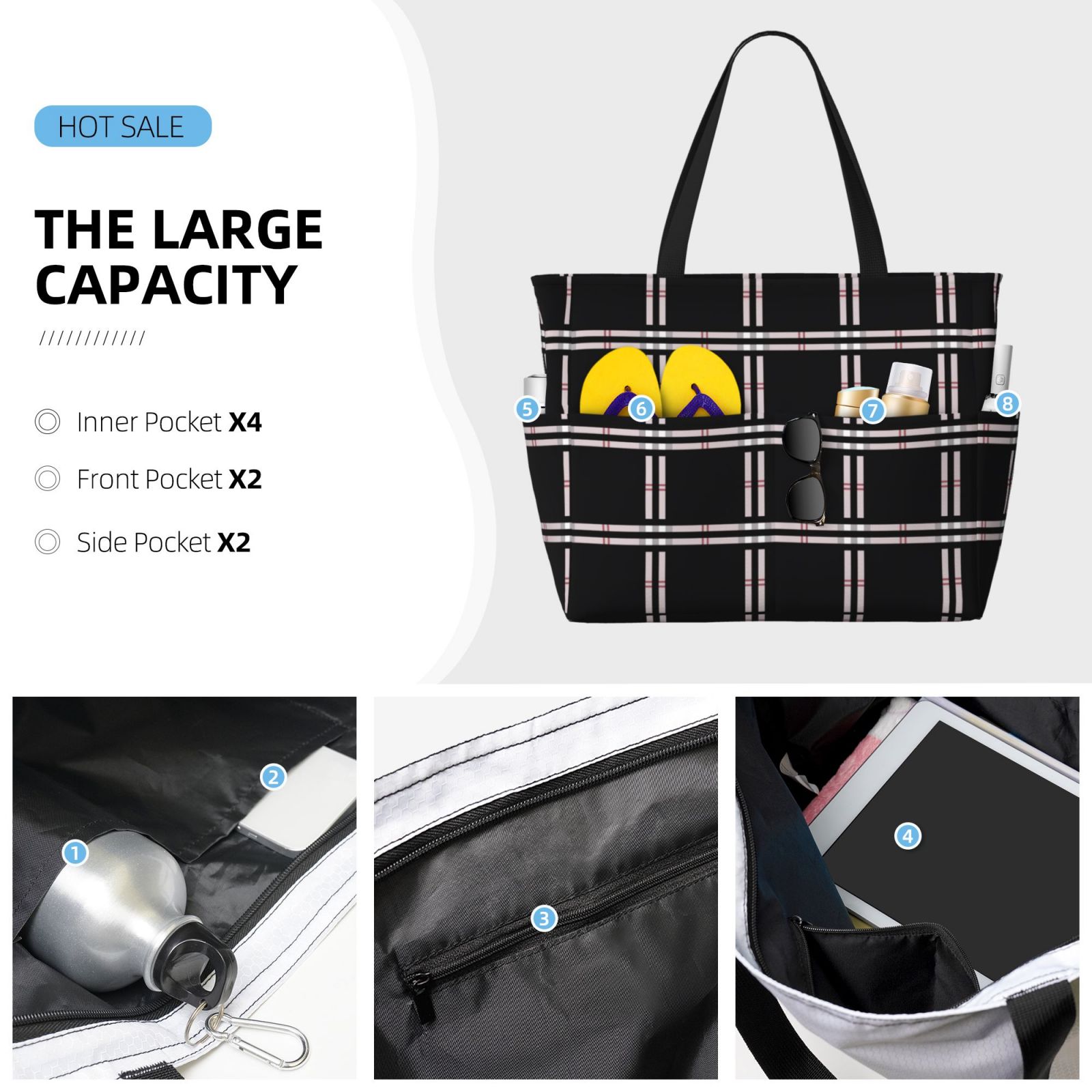 Large Capacity Beach Travel Bag