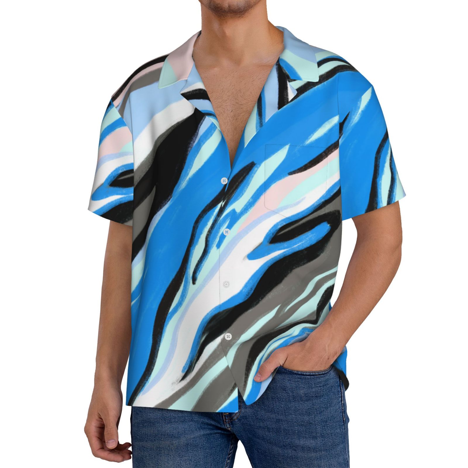 Men's Casual Short-sleeved Shirt