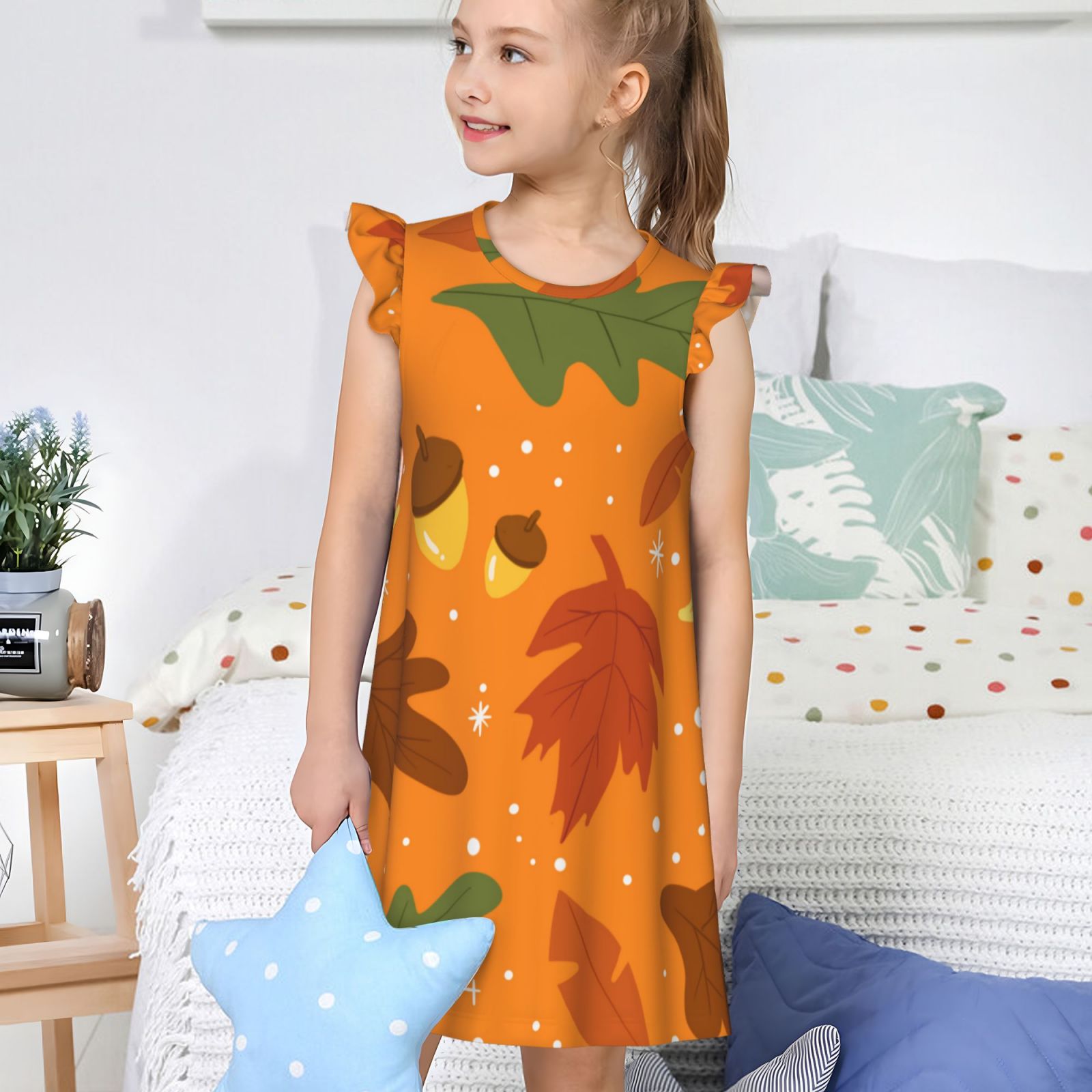 Girls Nightgowns Pajamas Dress