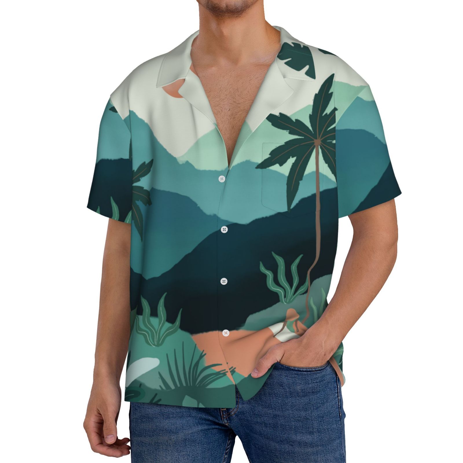 Men's Casual Short-sleeved Shirt