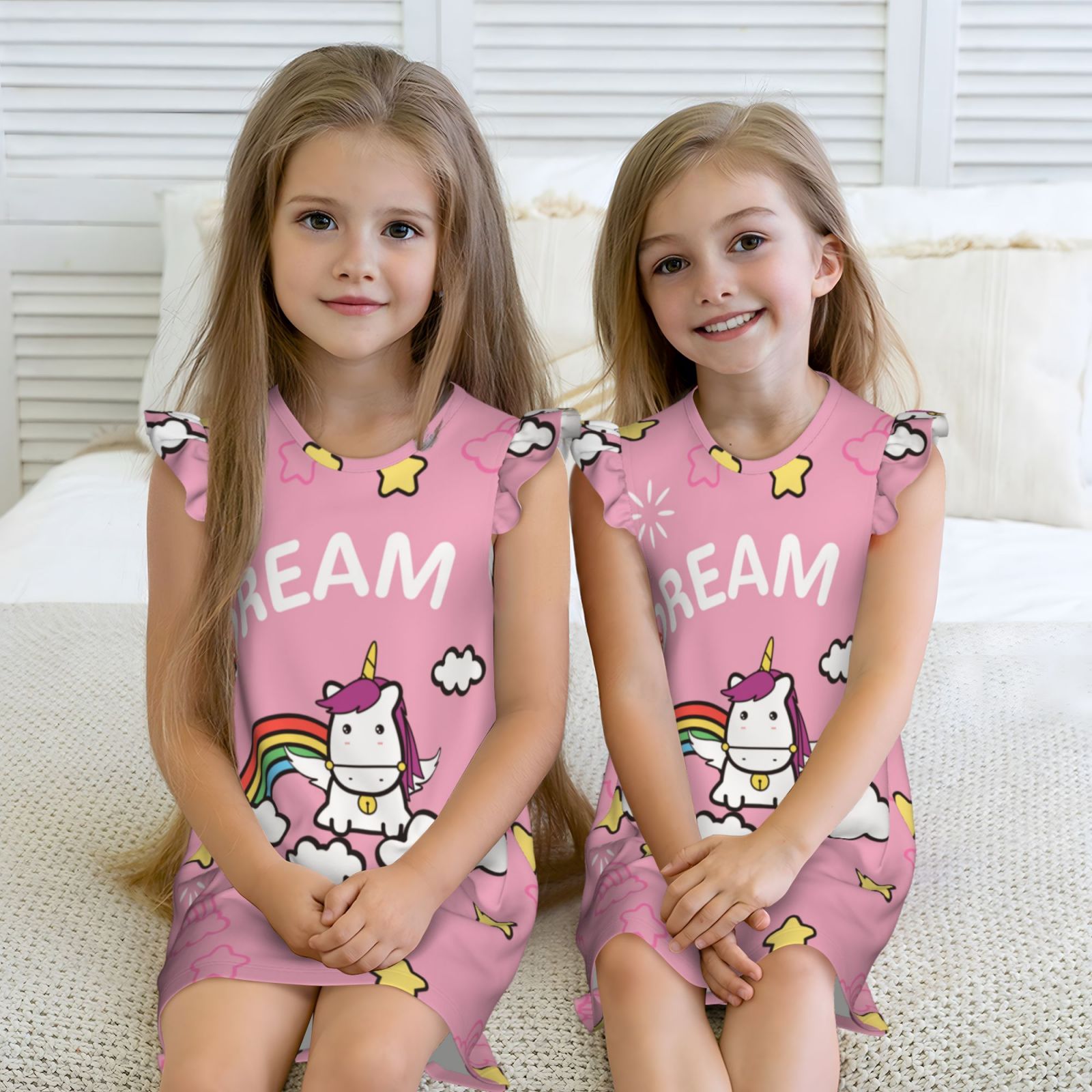 Girls Nightgowns Pajamas Dress