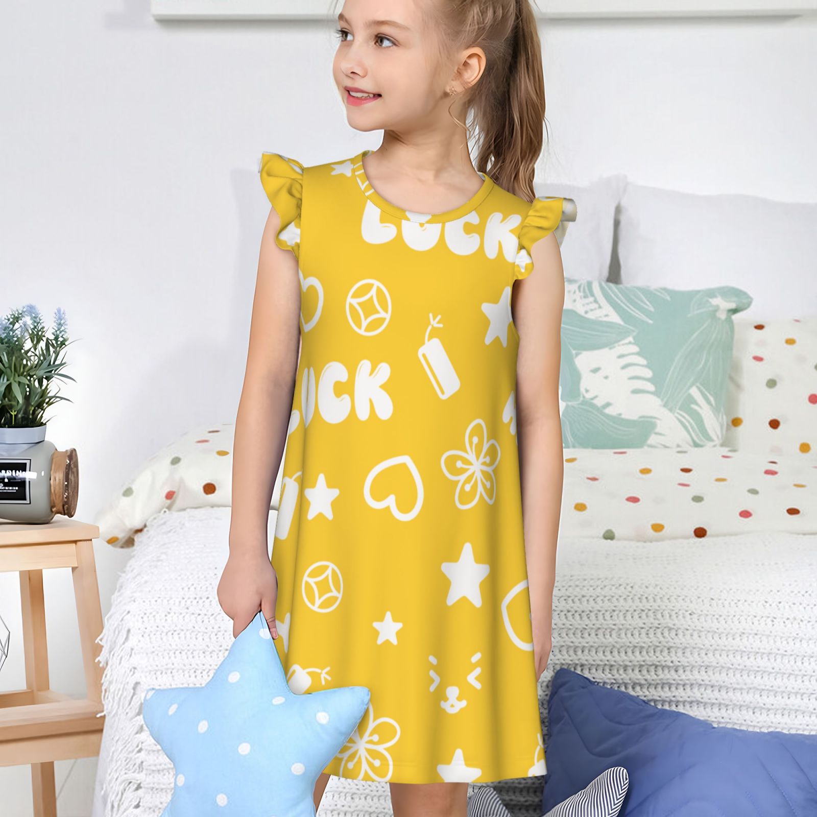 Girls Nightgowns Pajamas Dress