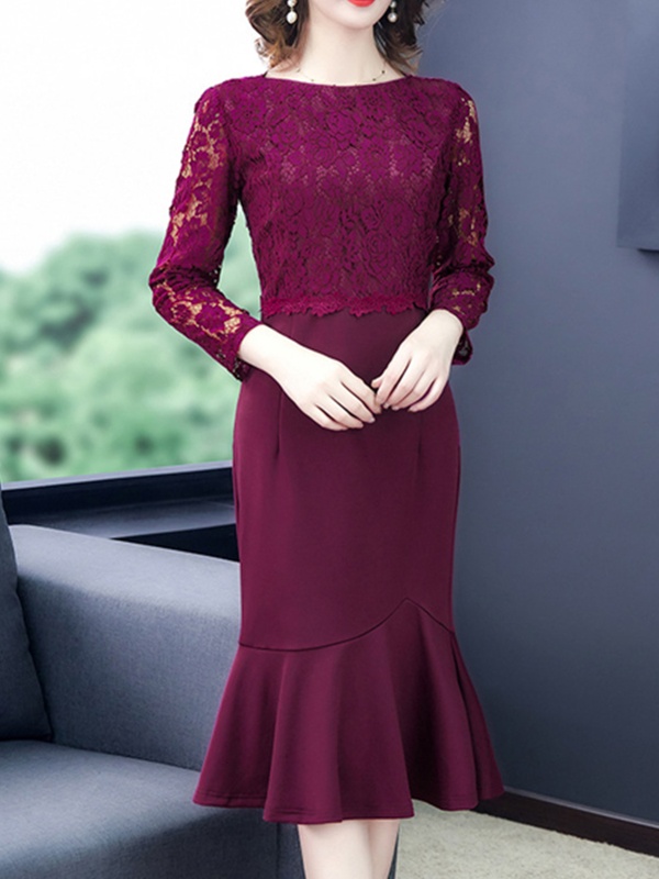 Elegant Fashion Lace Dress