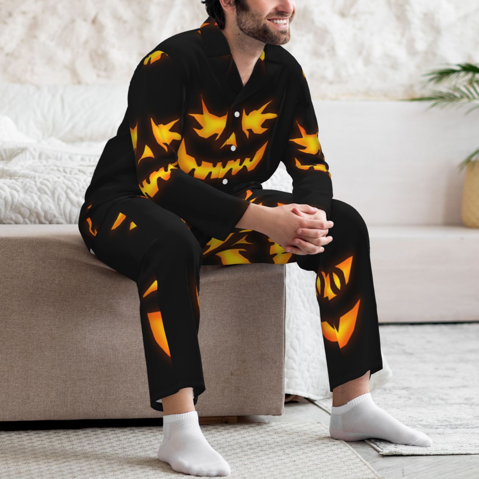 Men's Long-Sleeved Pajama Set