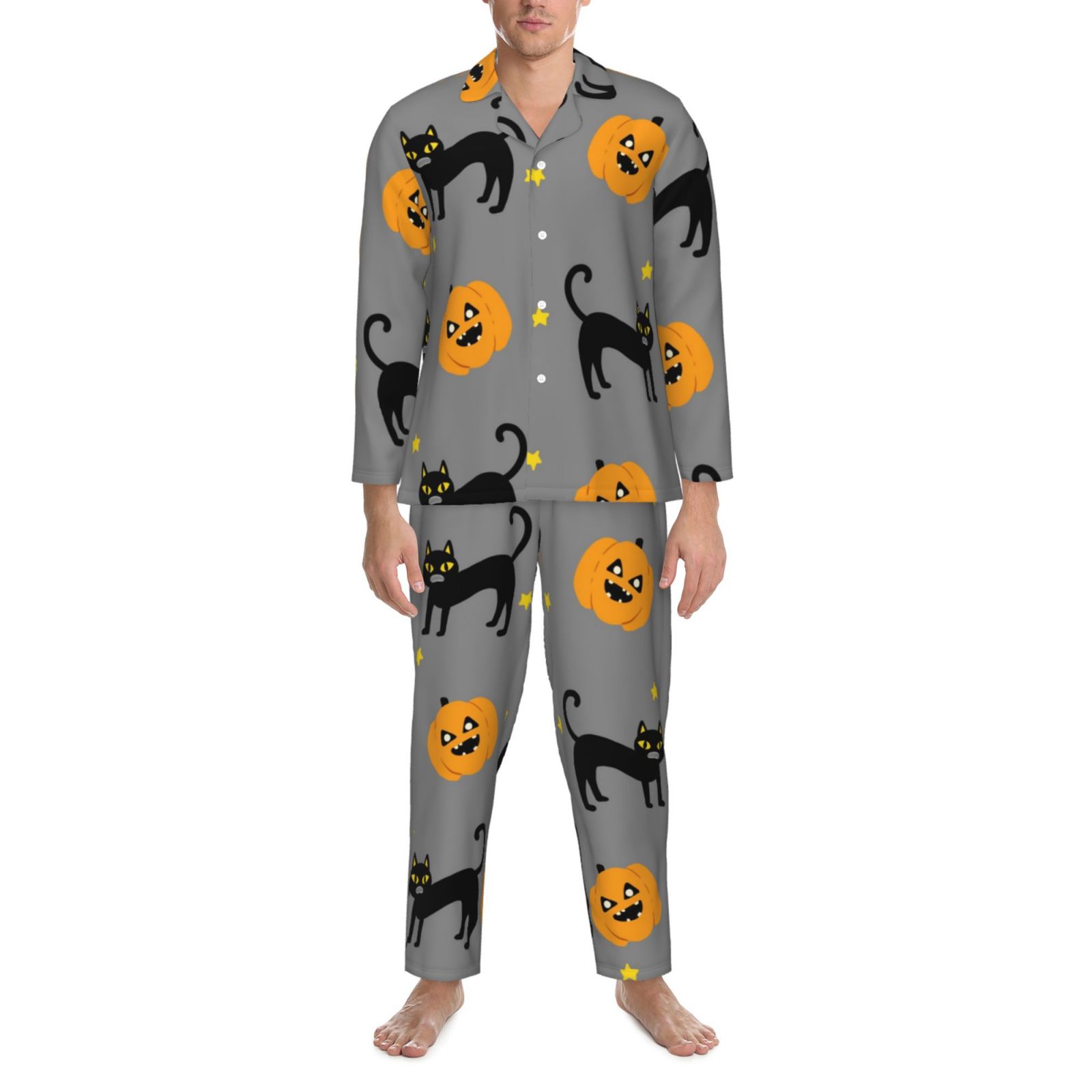 Men's Long-Sleeved Pajama Set