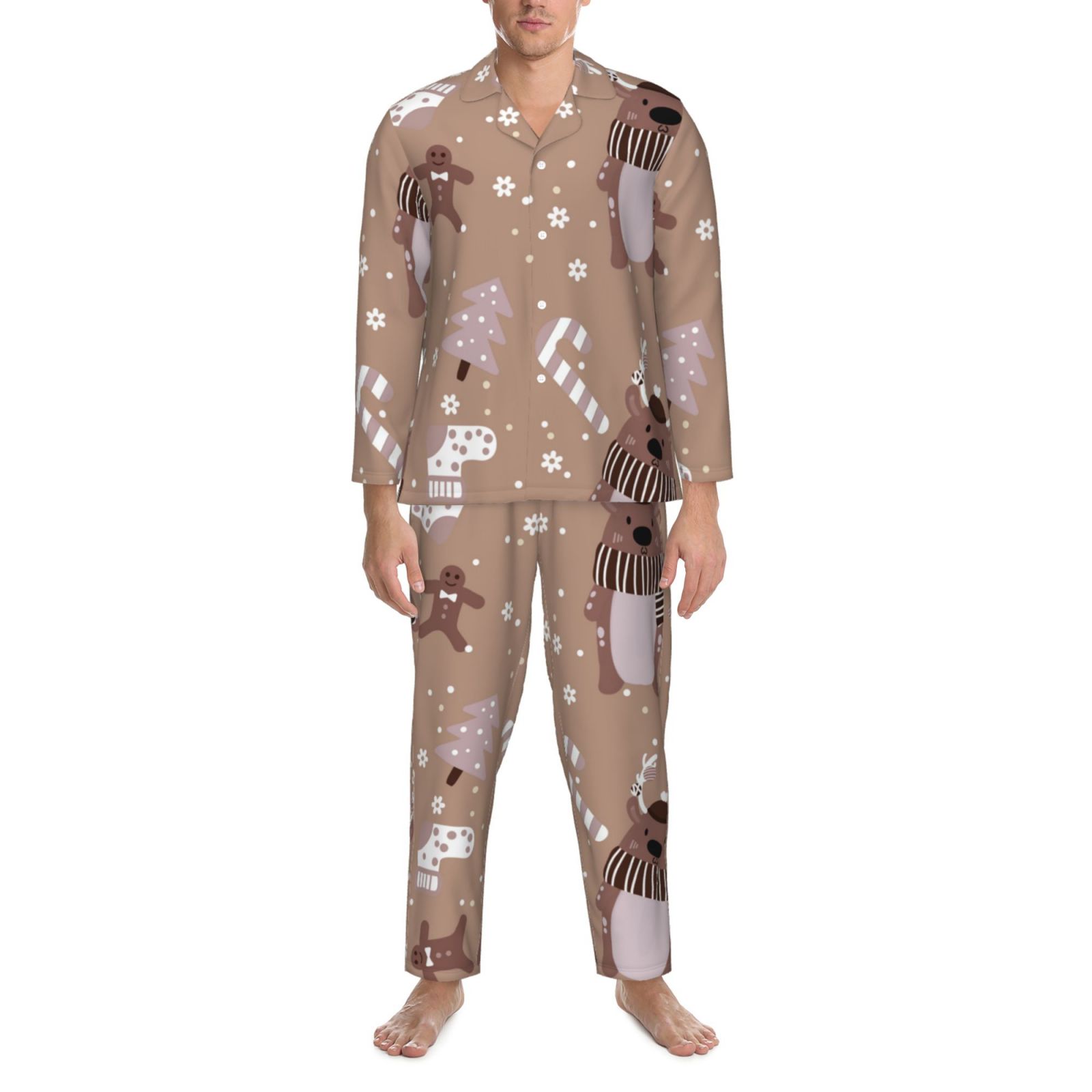 Men's Long-Sleeved Pajama Set