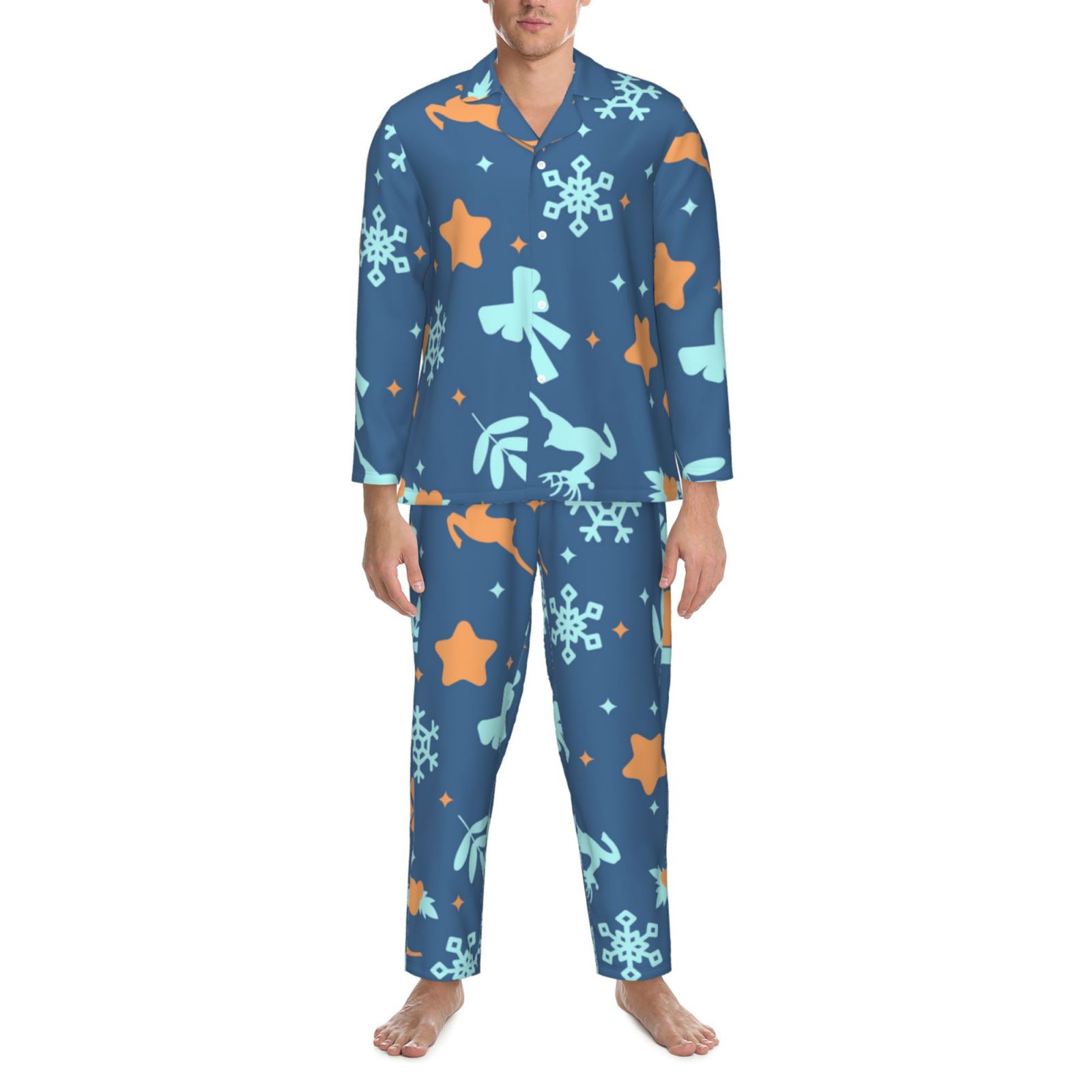 Men's Long-Sleeved Pajama Set