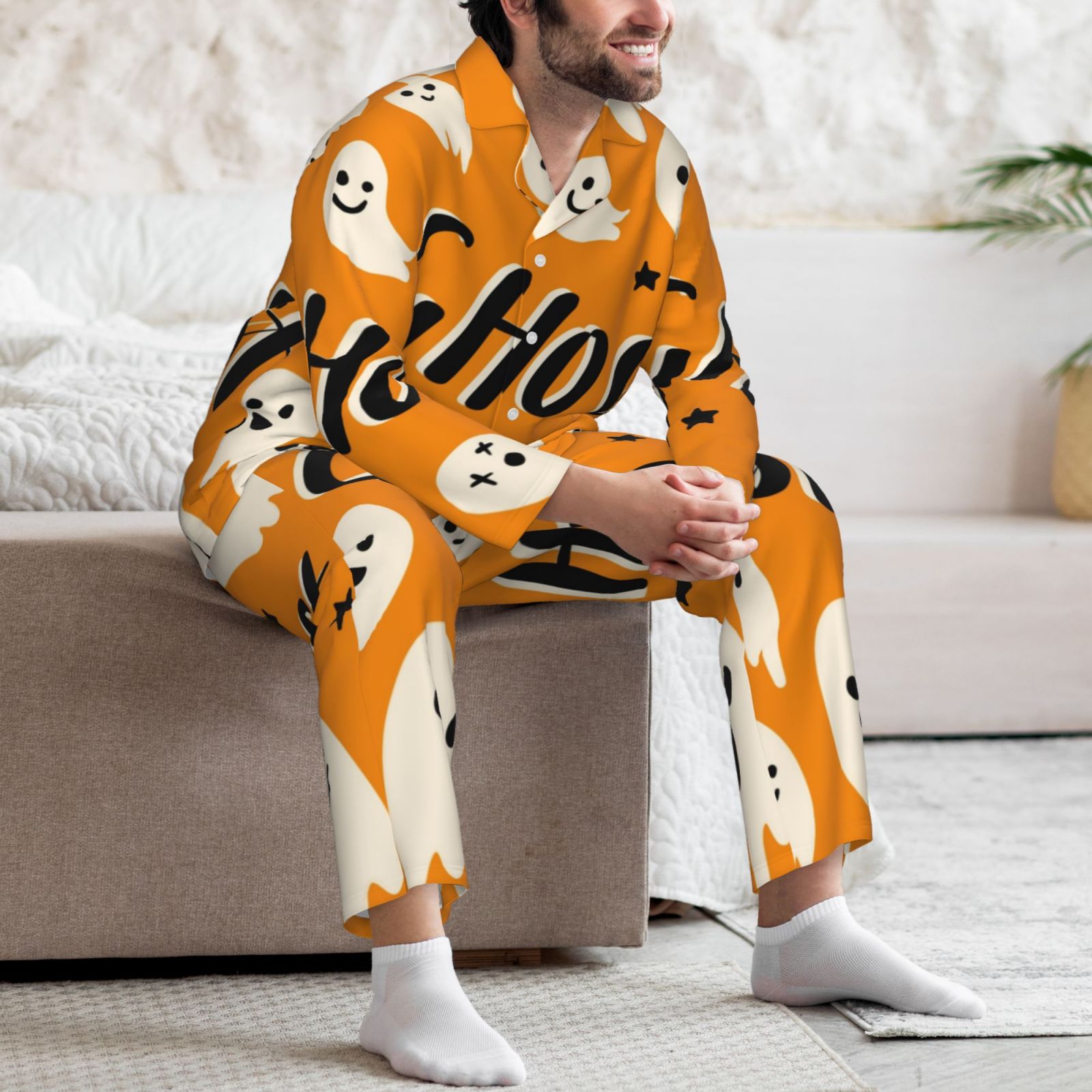 Men's Long-Sleeved Pajama Set