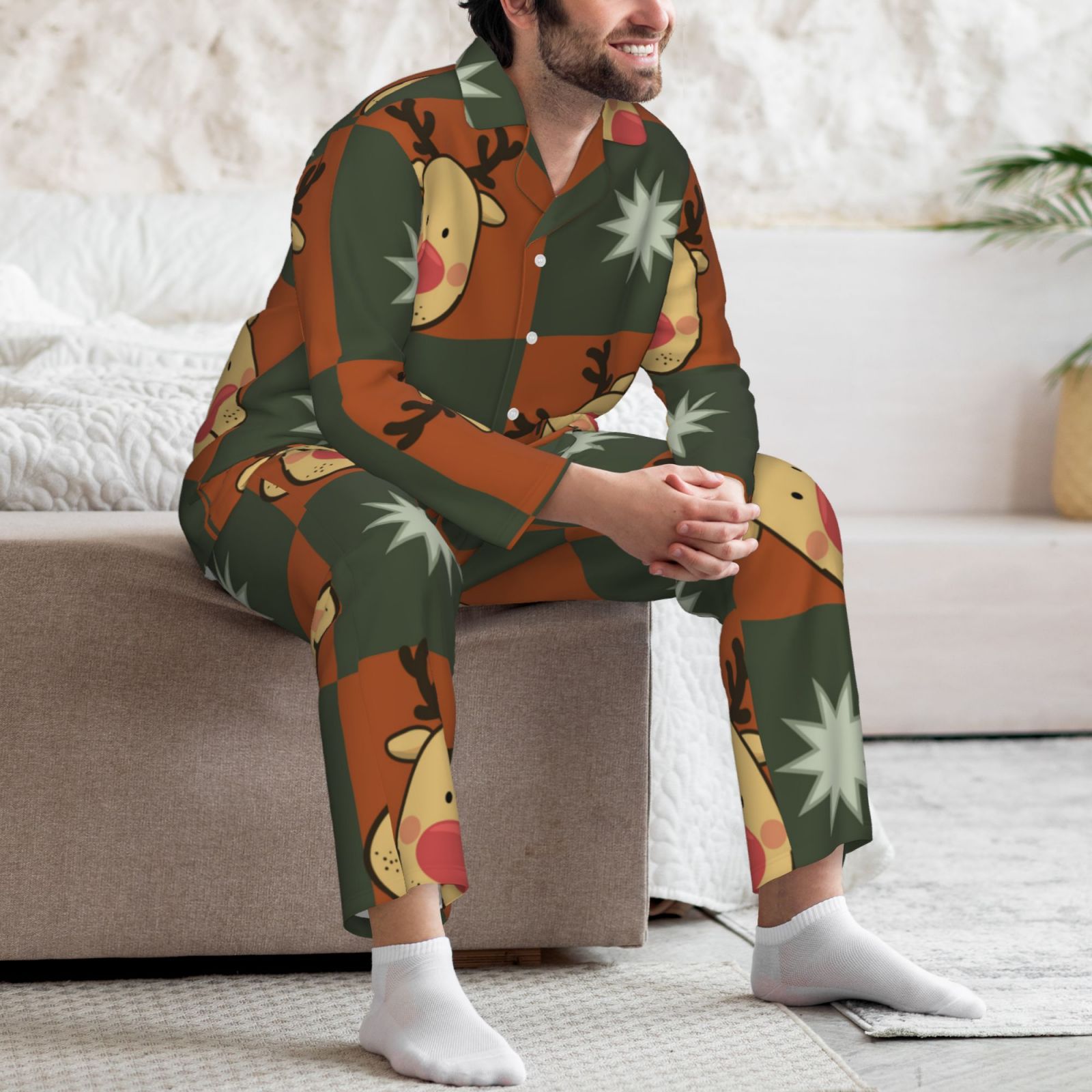 Men's Long-Sleeved Pajama Set