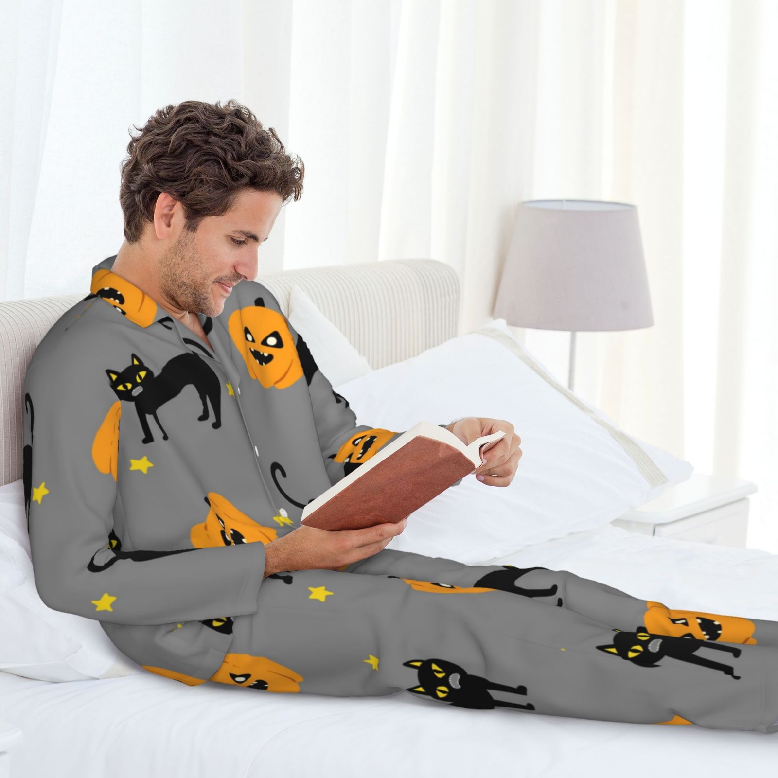 Men's Long-Sleeved Pajama Set