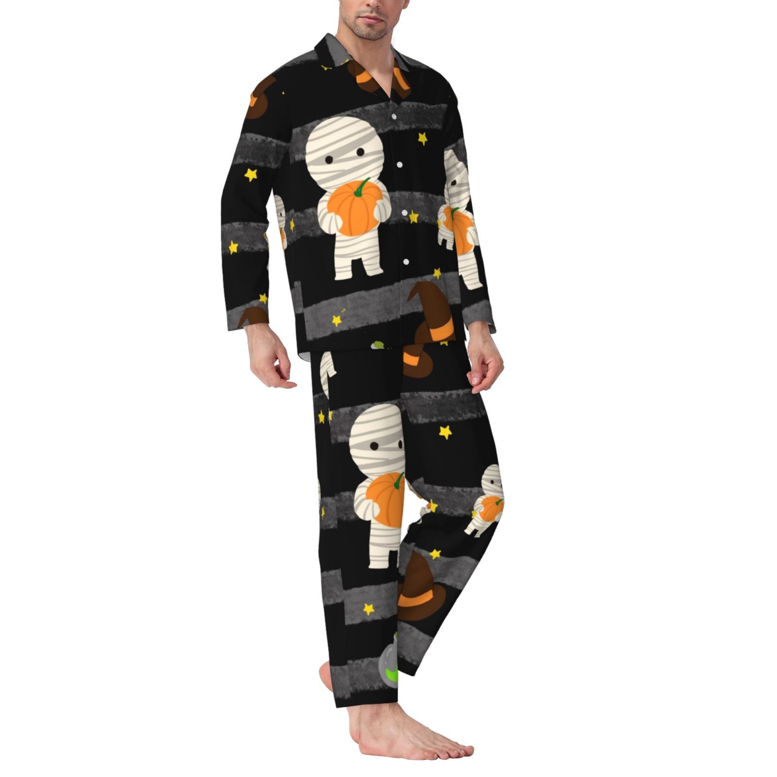 Men's Long-Sleeved Pajama Set