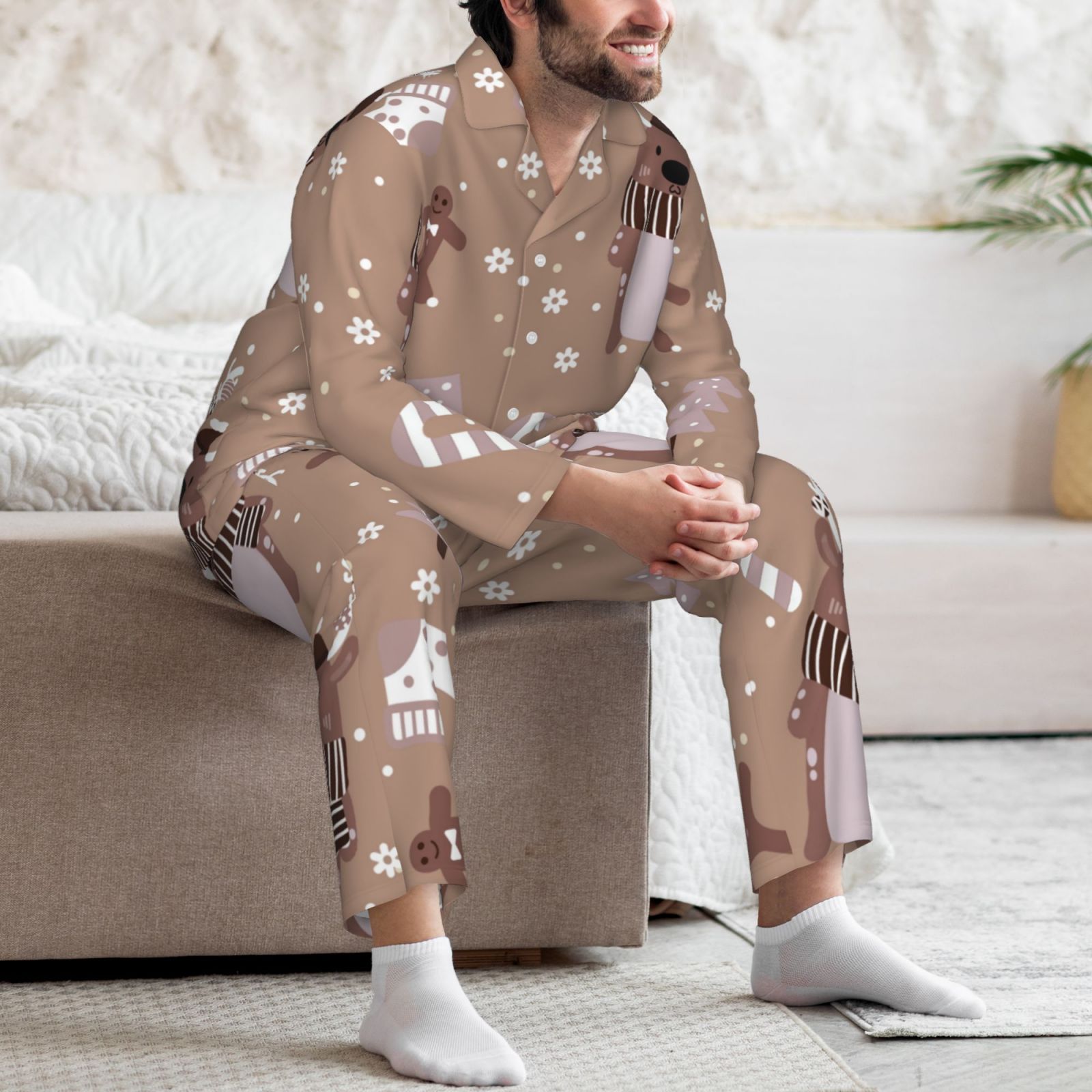 Men's Long-Sleeved Pajama Set