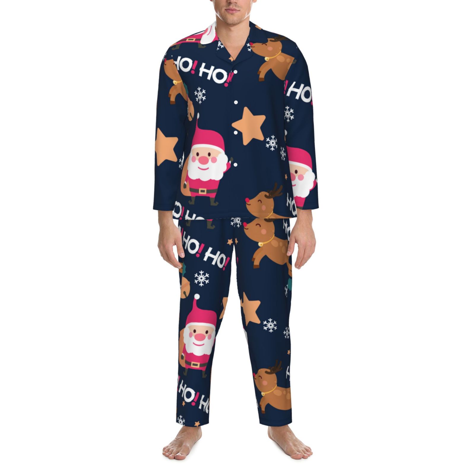 Men's Long-Sleeved Pajama Set