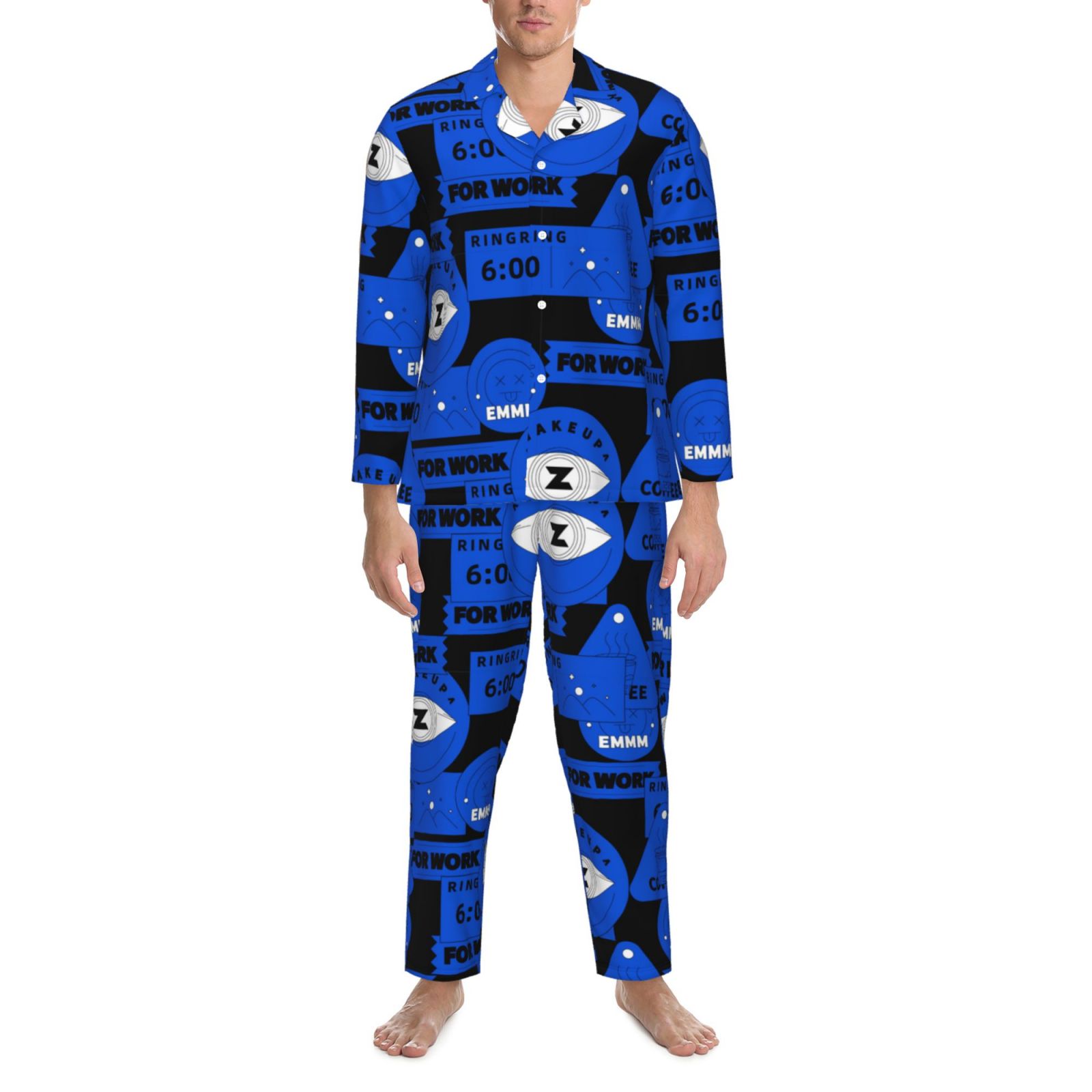 Men's Long-Sleeved Pajama Set