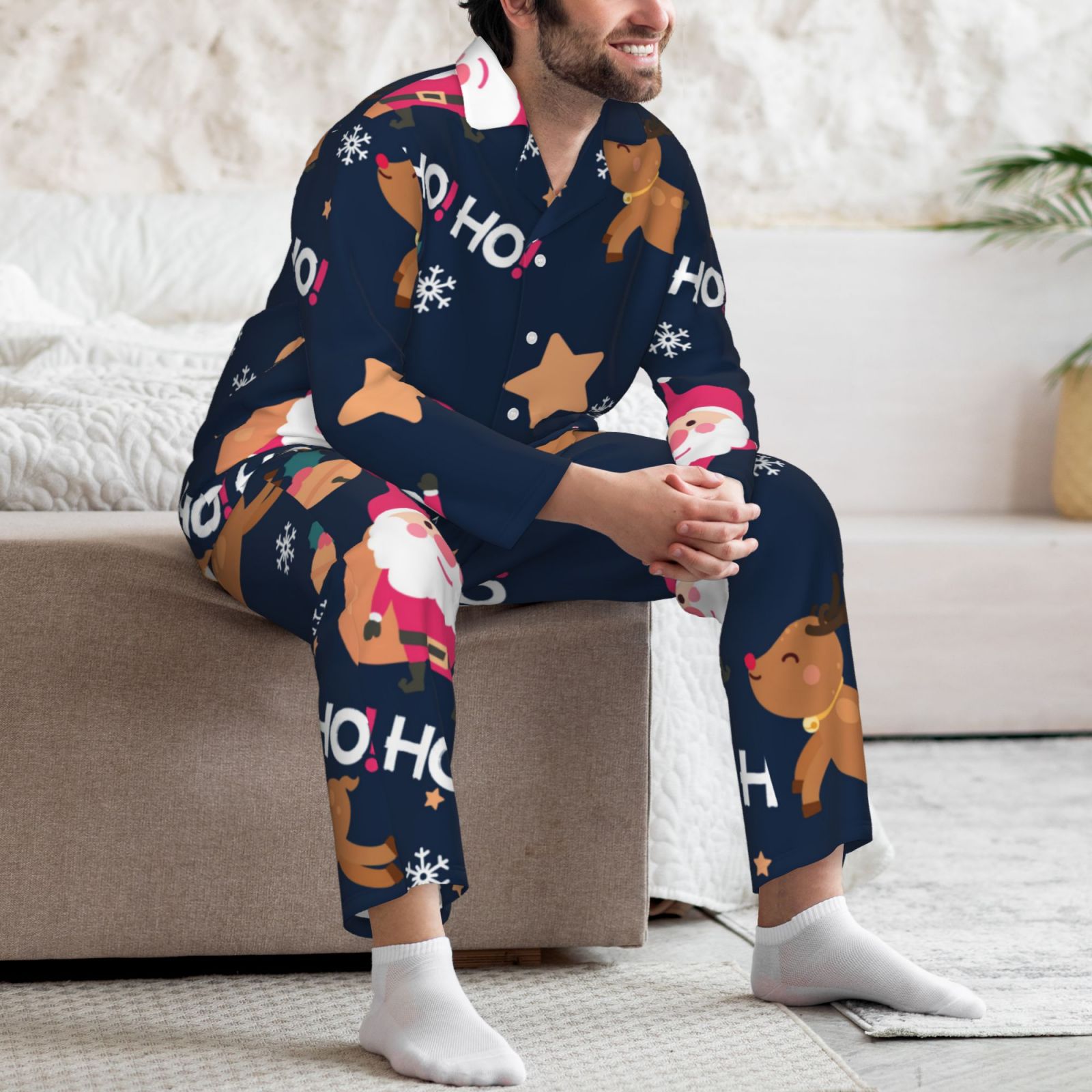 Men's Long-Sleeved Pajama Set