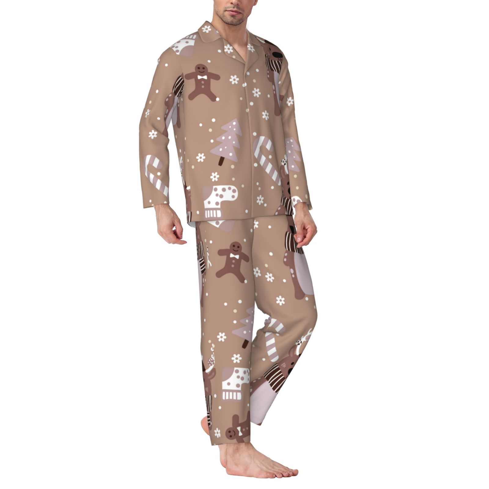 Men's Long-Sleeved Pajama Set