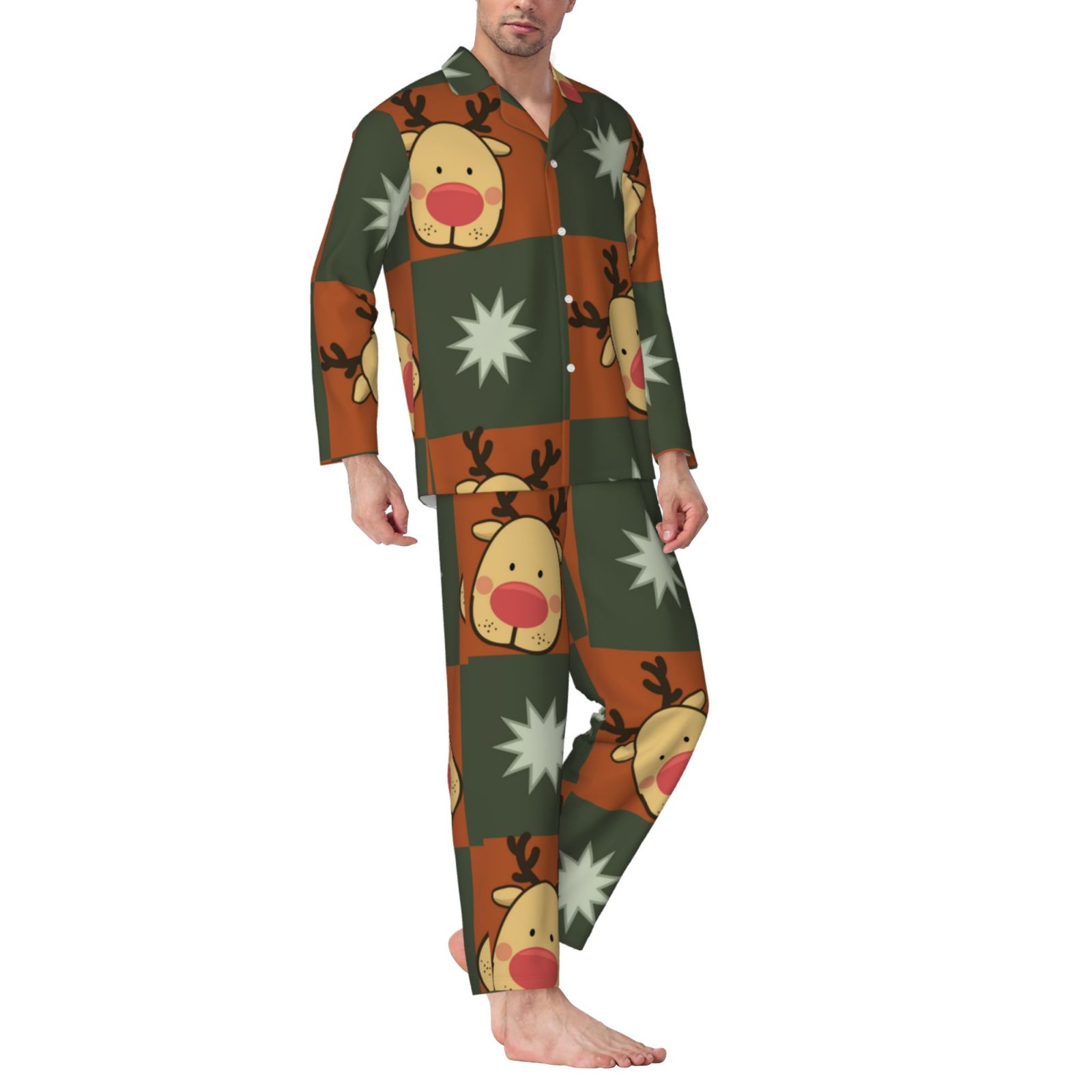 Men's Long-Sleeved Pajama Set