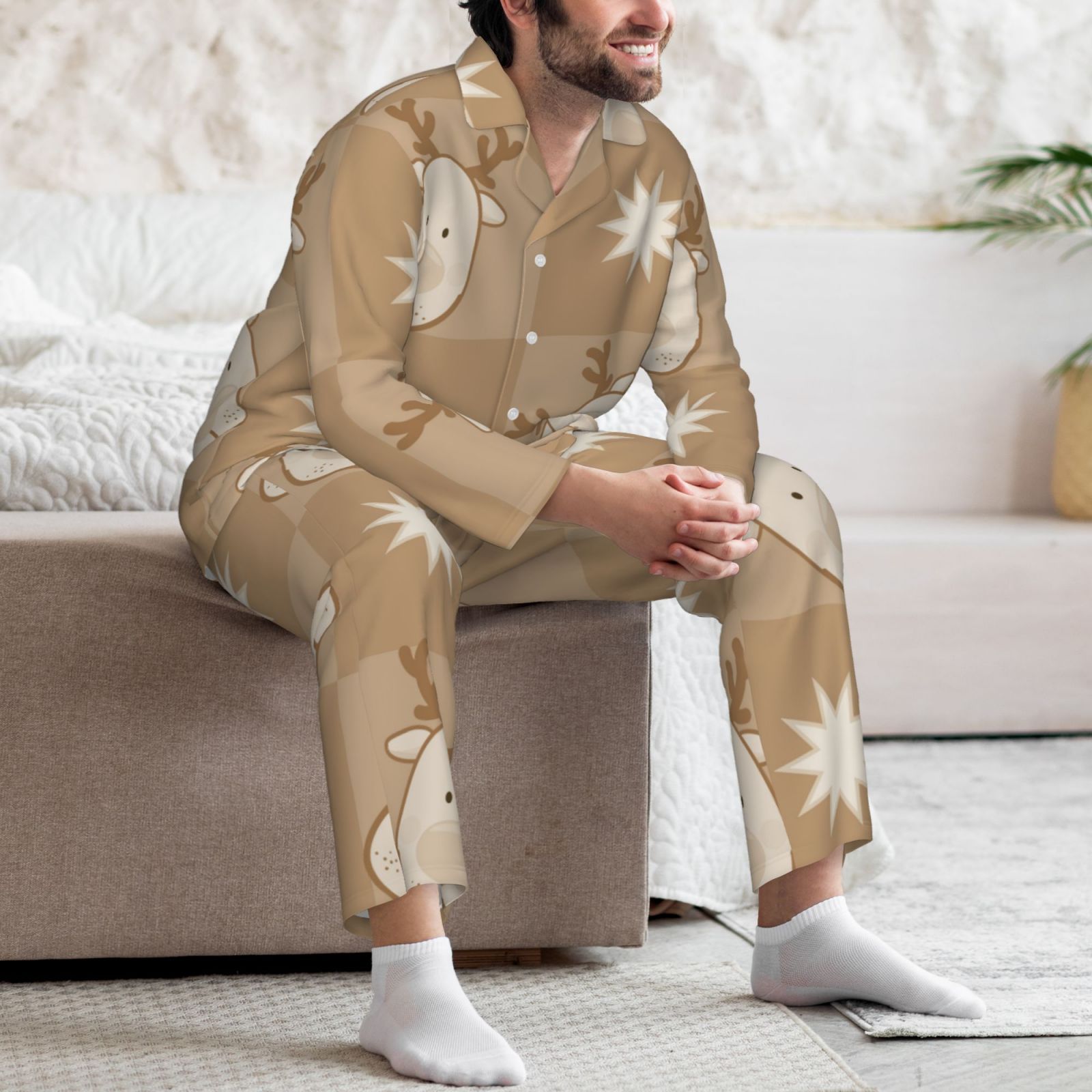 Men's Long-Sleeved Pajama Set