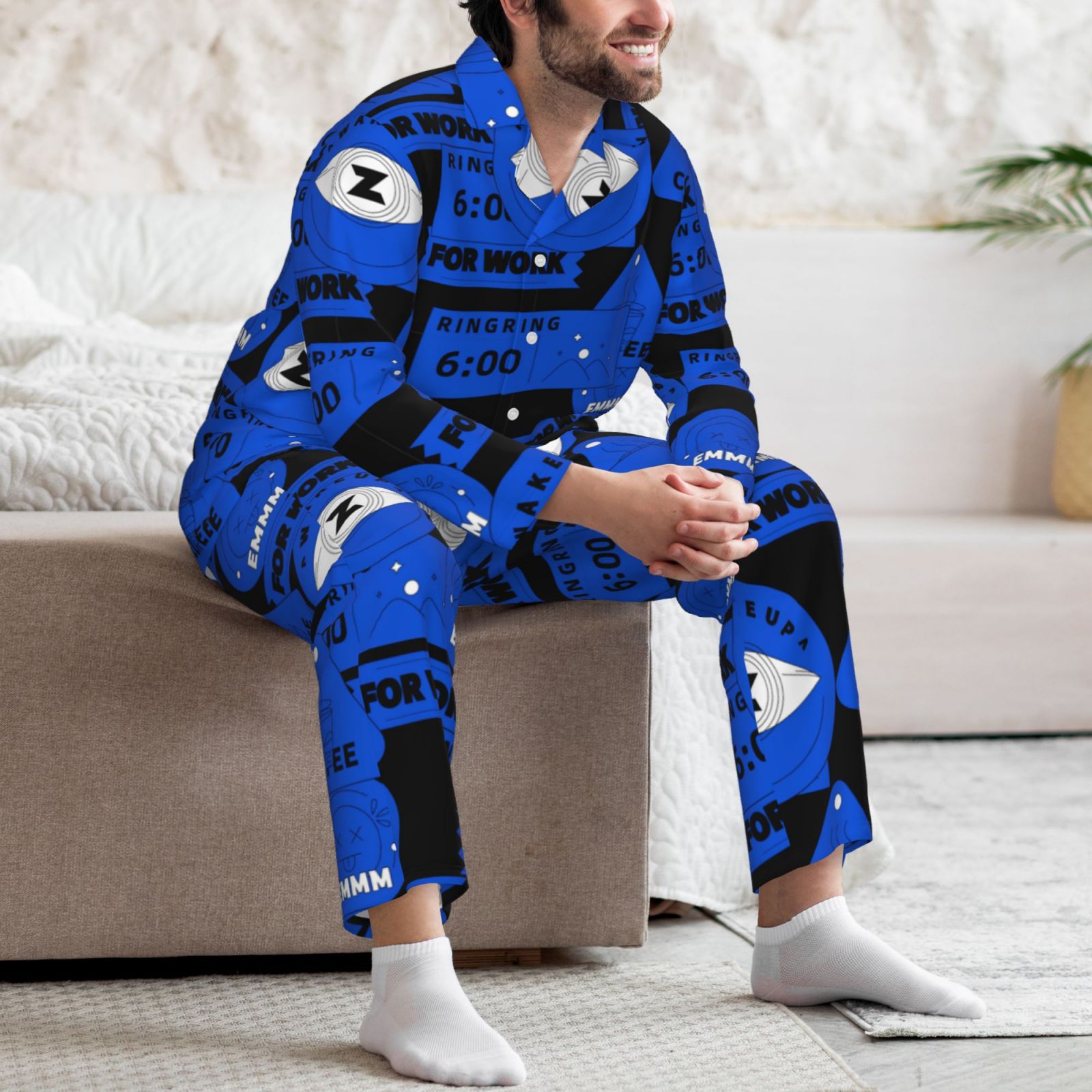 Men's Long-Sleeved Pajama Set