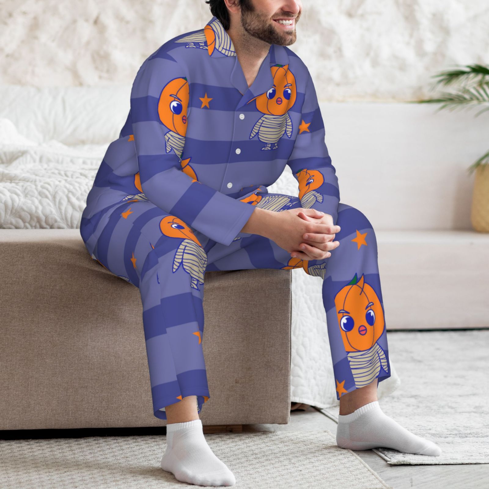 Men's Long-Sleeved Pajama Set