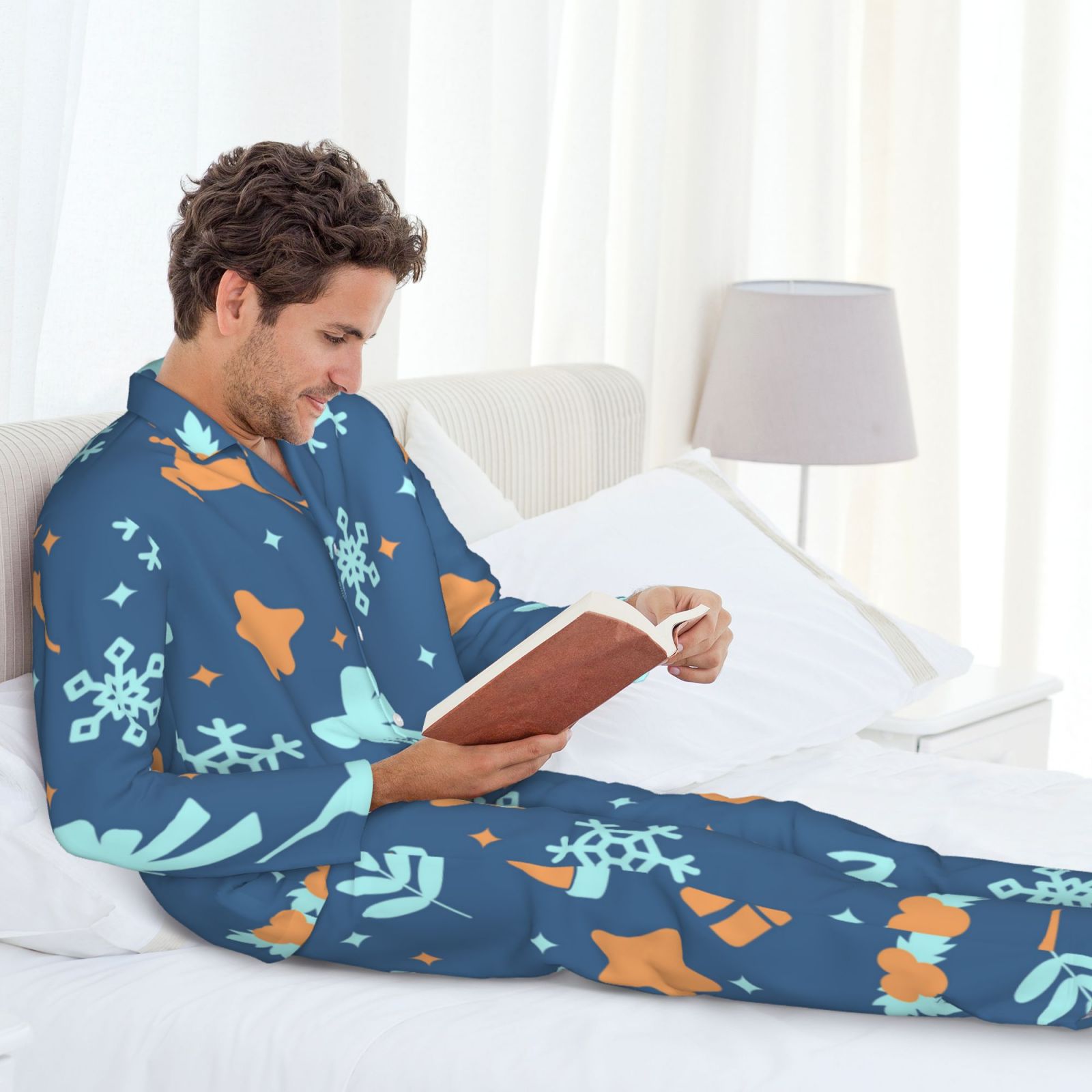 Men's Long-Sleeved Pajama Set