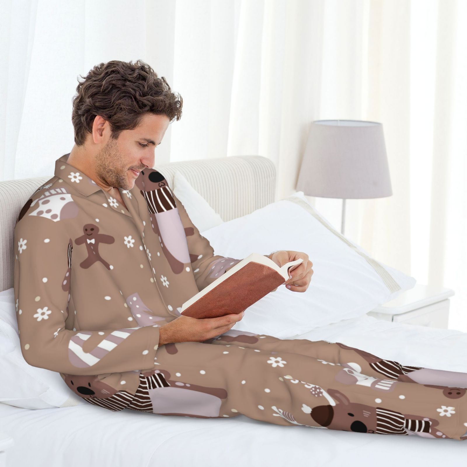 Men's Long-Sleeved Pajama Set