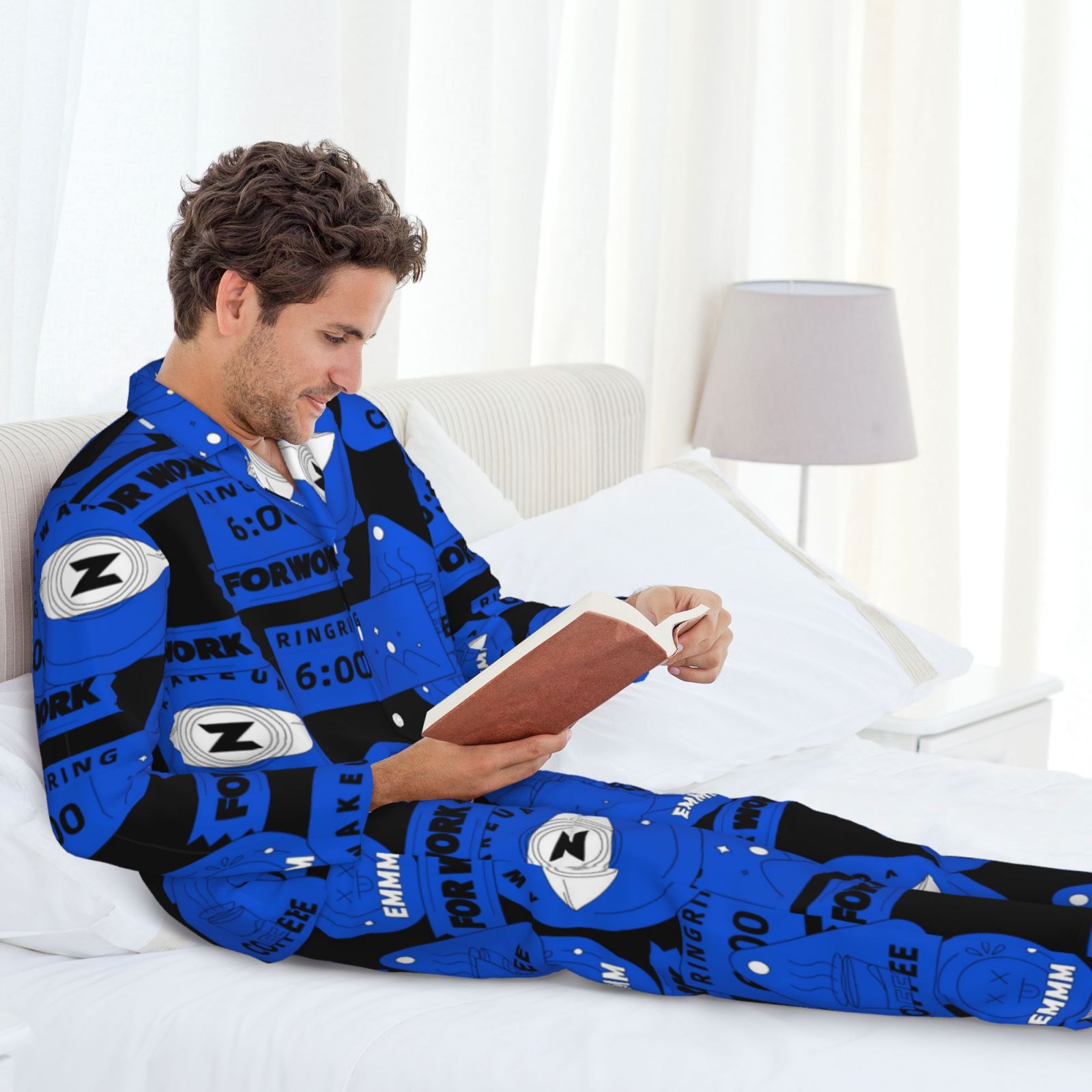 Men's Long-Sleeved Pajama Set