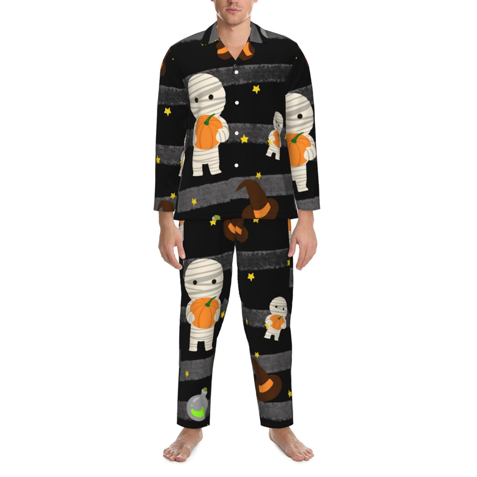 Men's Long-Sleeved Pajama Set