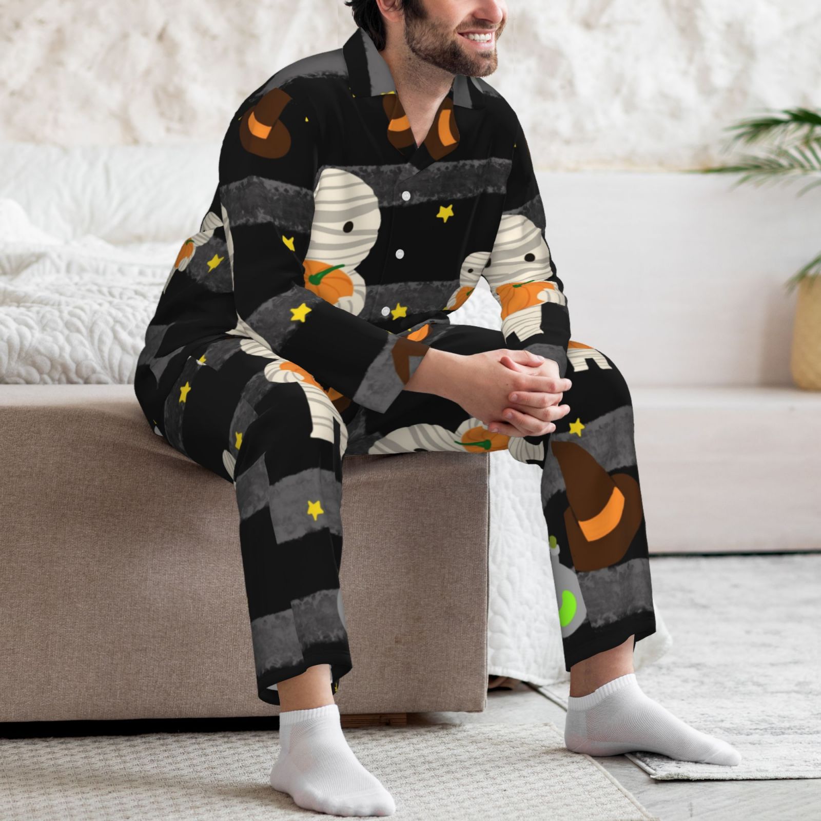 Men's Long-Sleeved Pajama Set