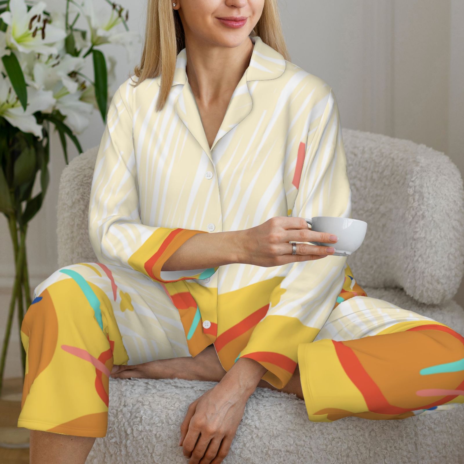 Women's Long-Sleeved Pajama Set