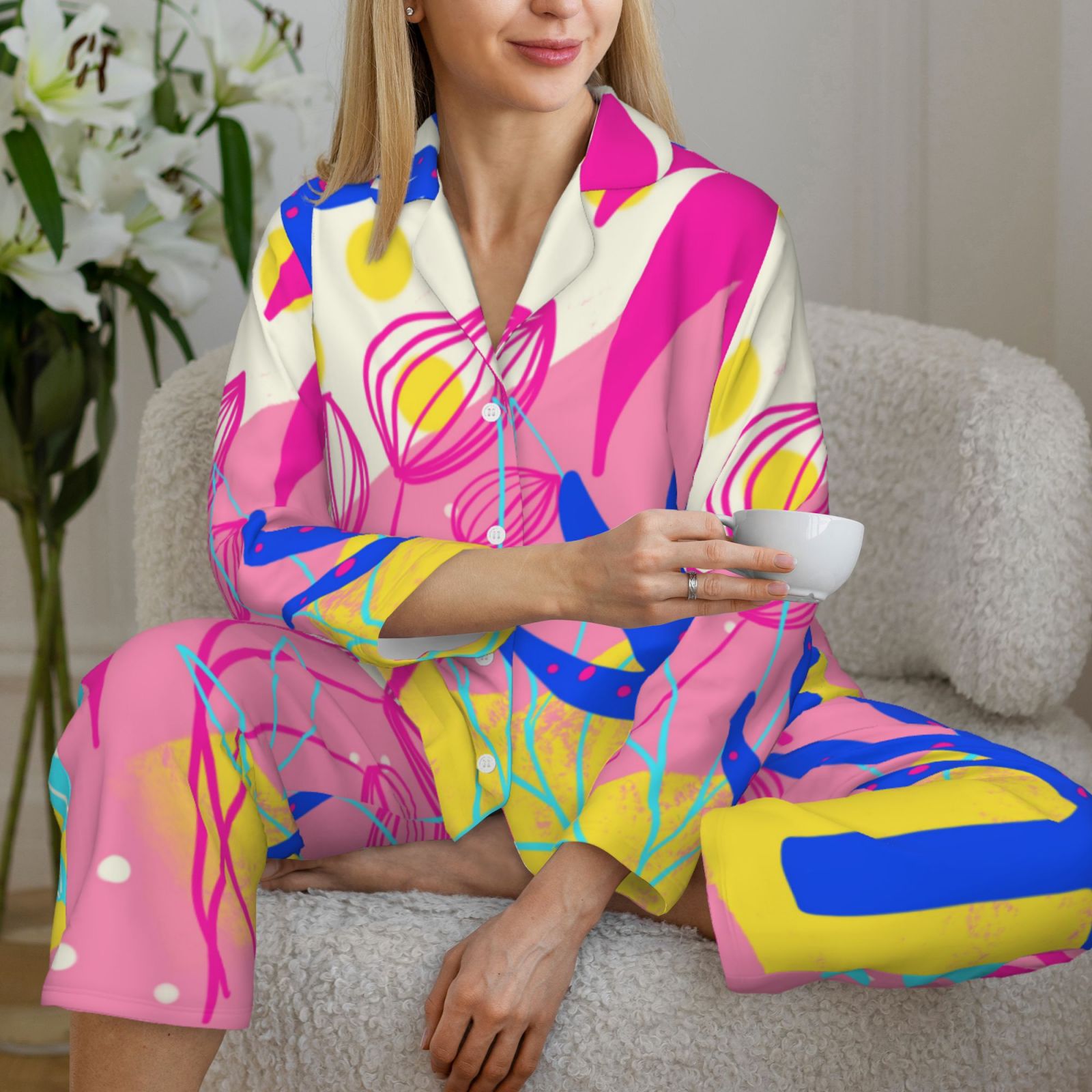 Women's Long-Sleeved Pajama Set