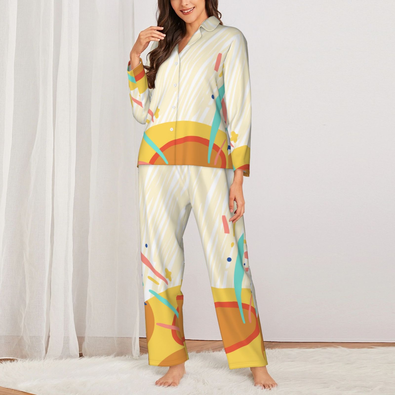 Women's Long-Sleeved Pajama Set