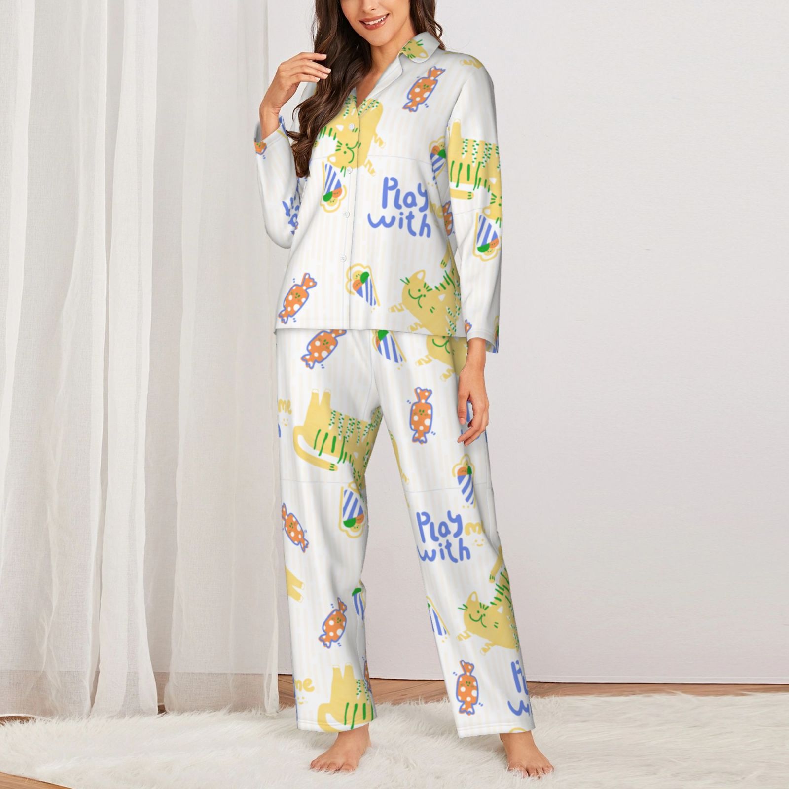 Women's Long-Sleeved Pajama Set