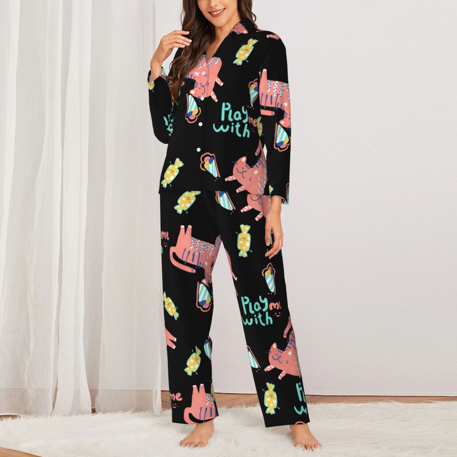 Women's Long-Sleeved Pajama Set