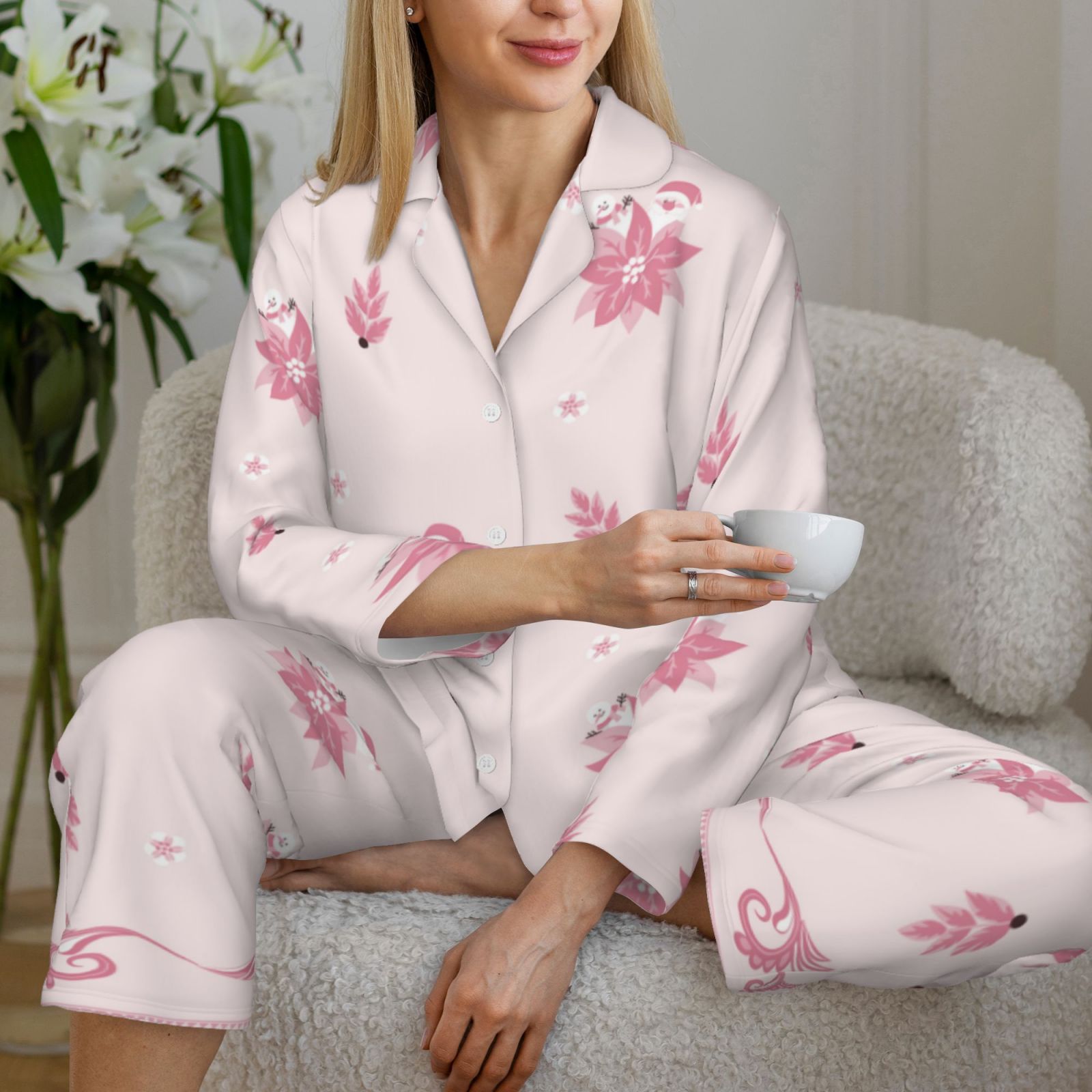 Women's Long-Sleeved Pajama Set