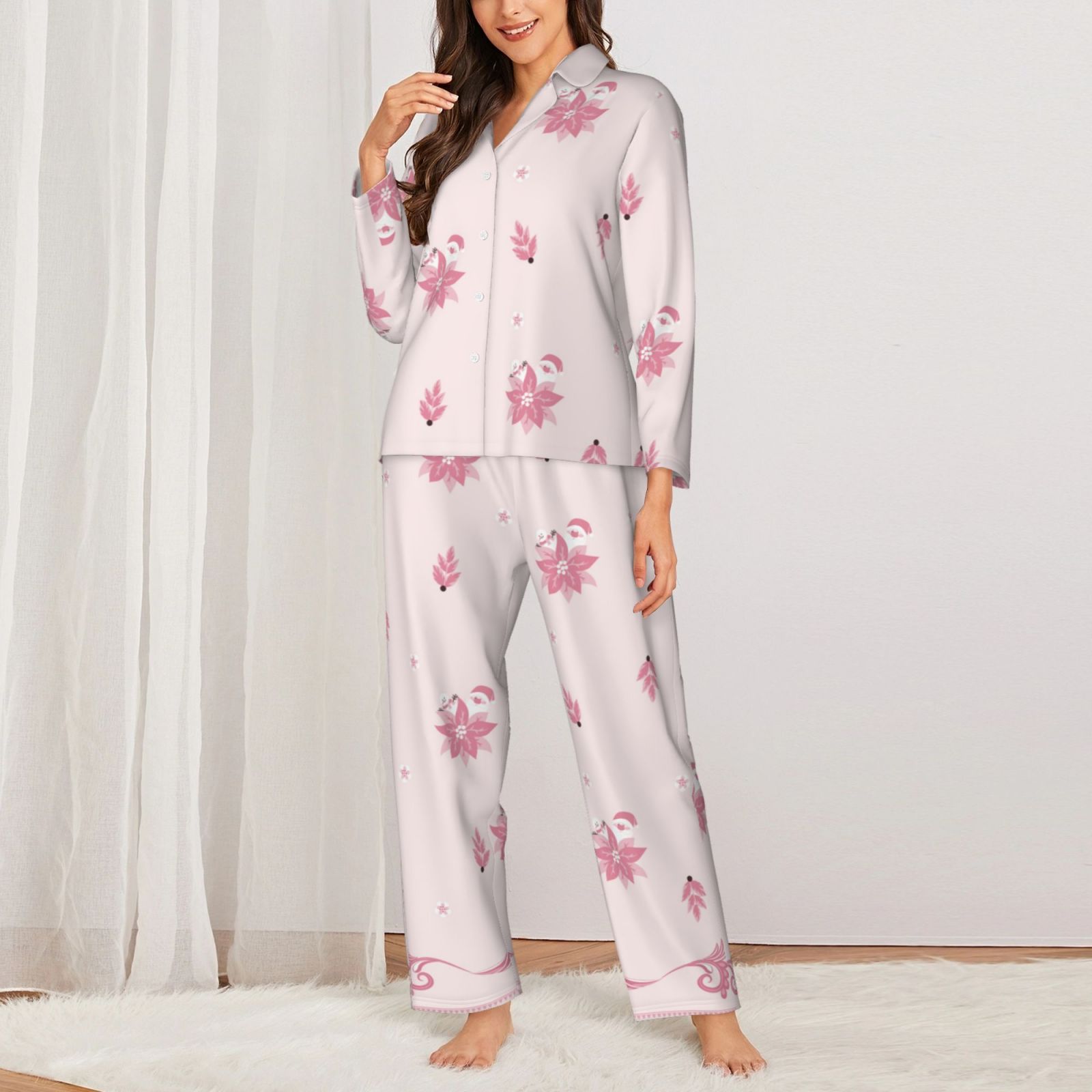 Women's Long-Sleeved Pajama Set