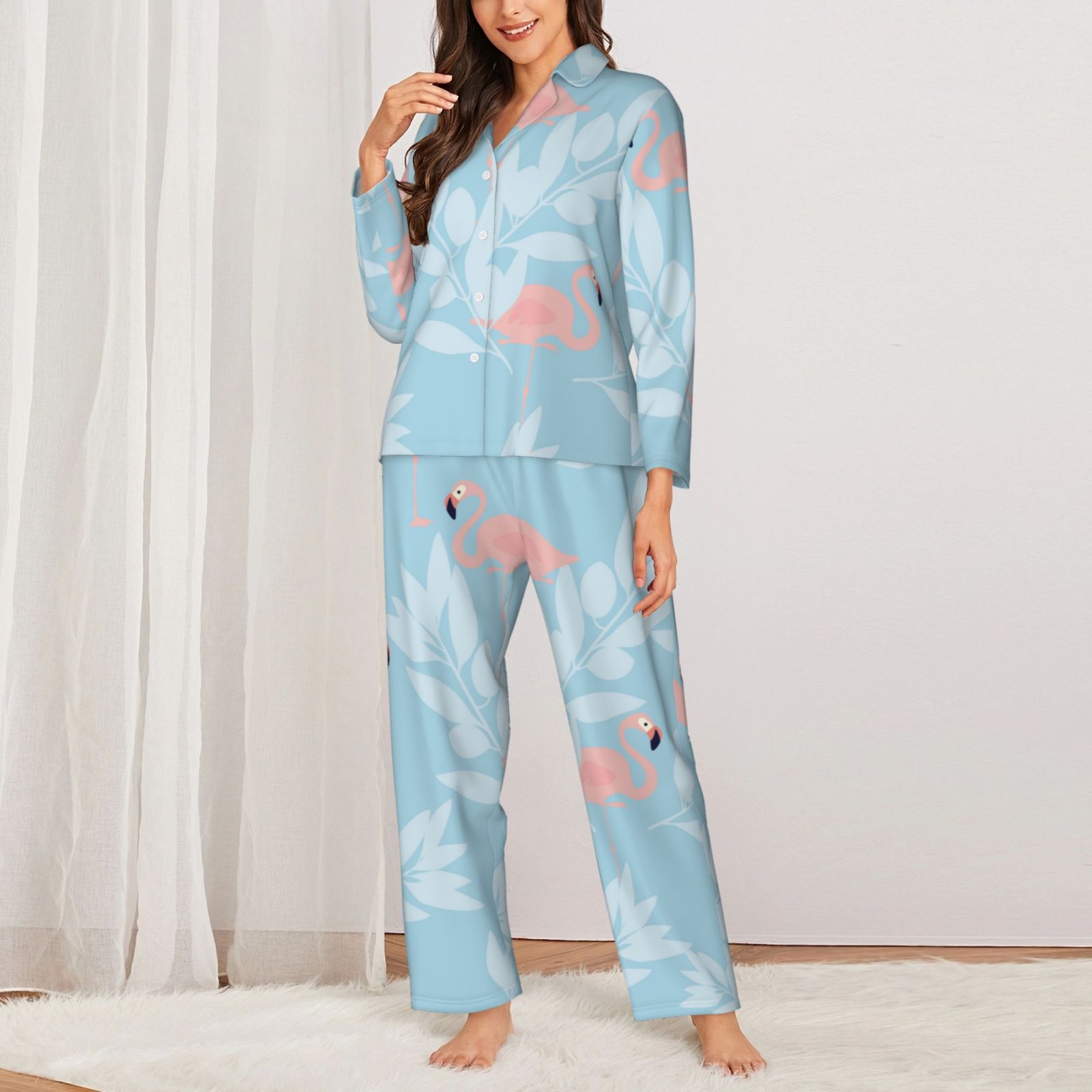 Women's Long-Sleeved Pajama Set