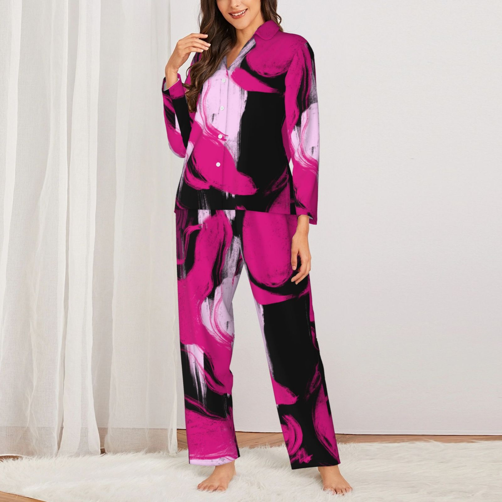 Women's Long-Sleeved Pajama Set