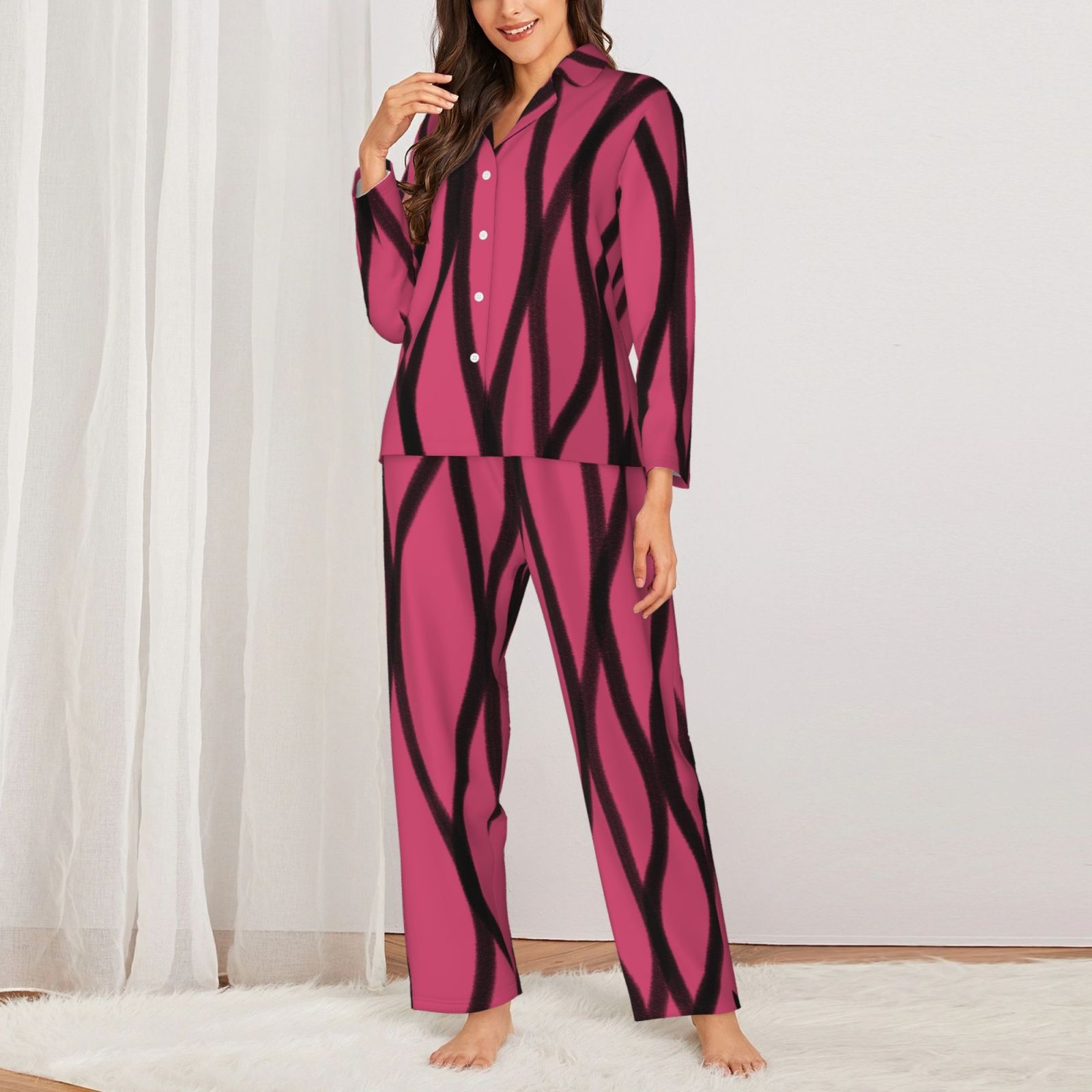 Women's Long-Sleeved Pajama Set