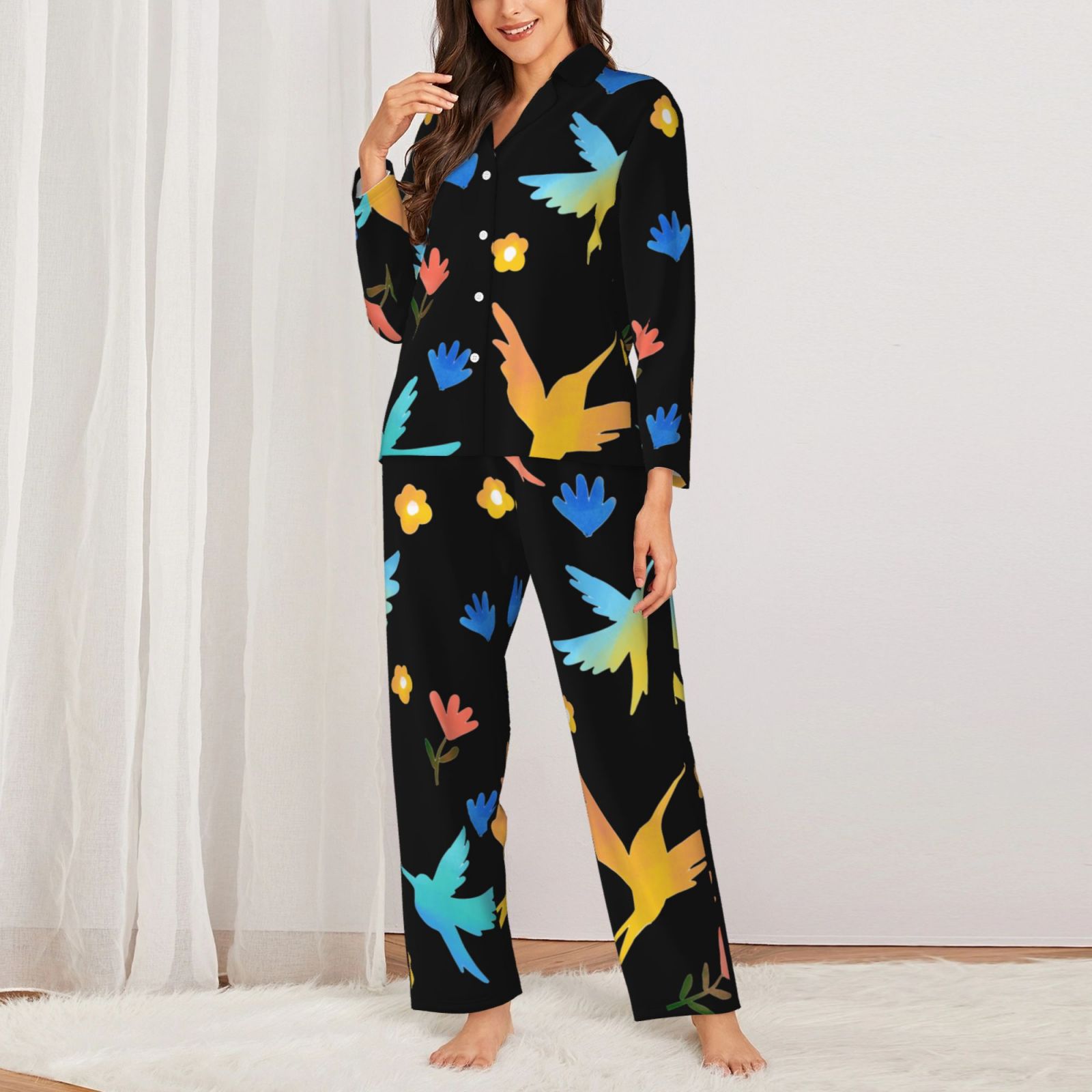 Women's Long-Sleeved Pajama Set