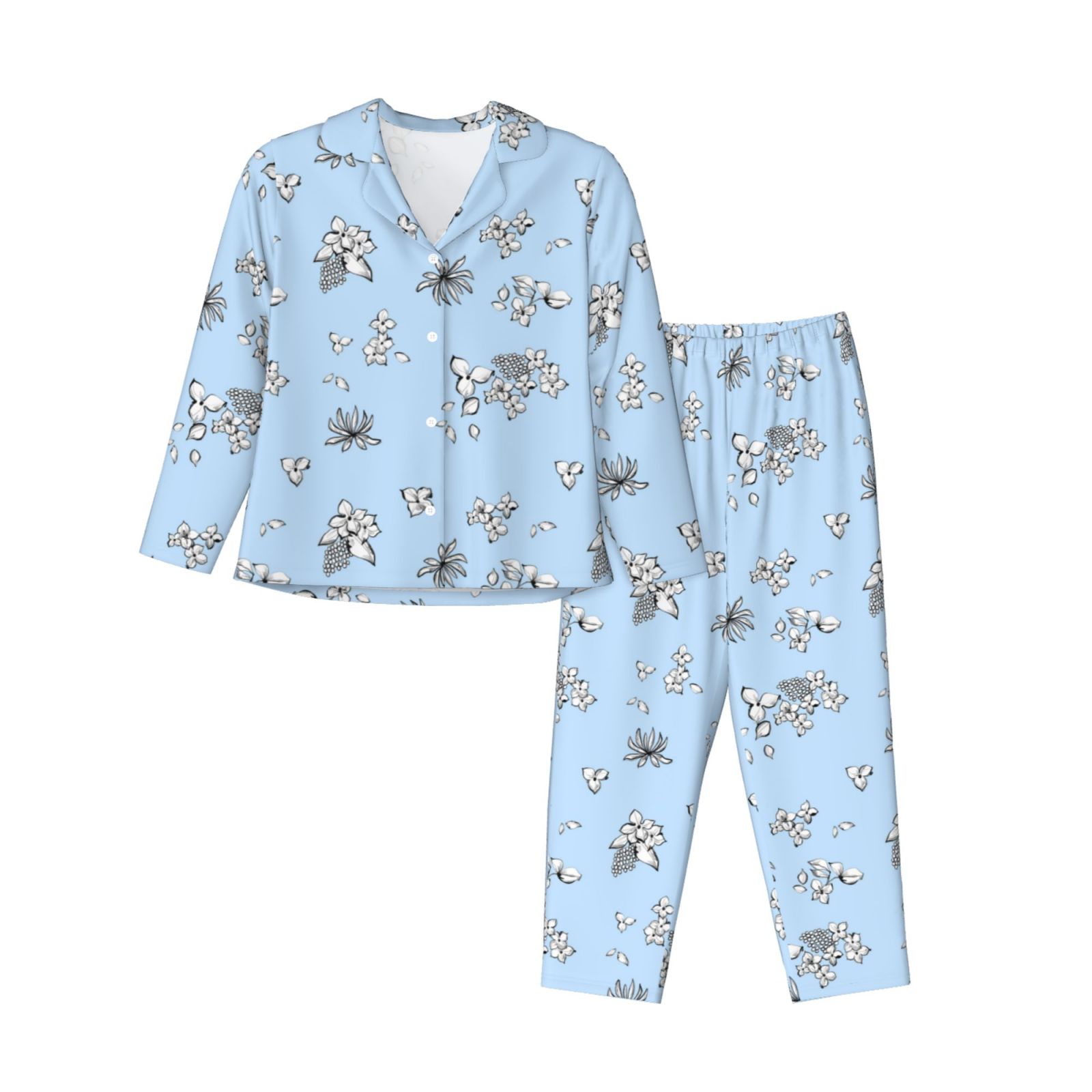 Women's Long-Sleeved Pajama Set